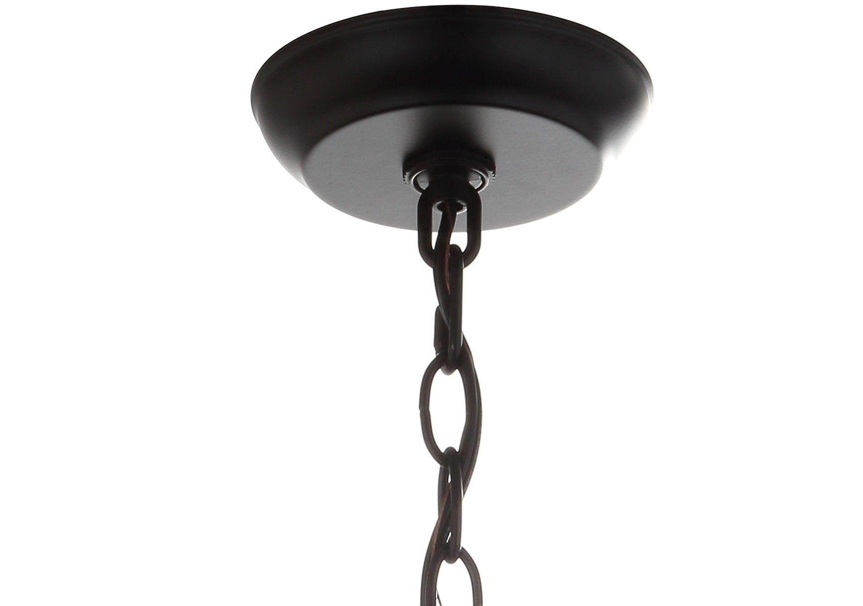 Gabrielle 10" Crystal/Metal LED Pendant, Oil Rubbed Bronze