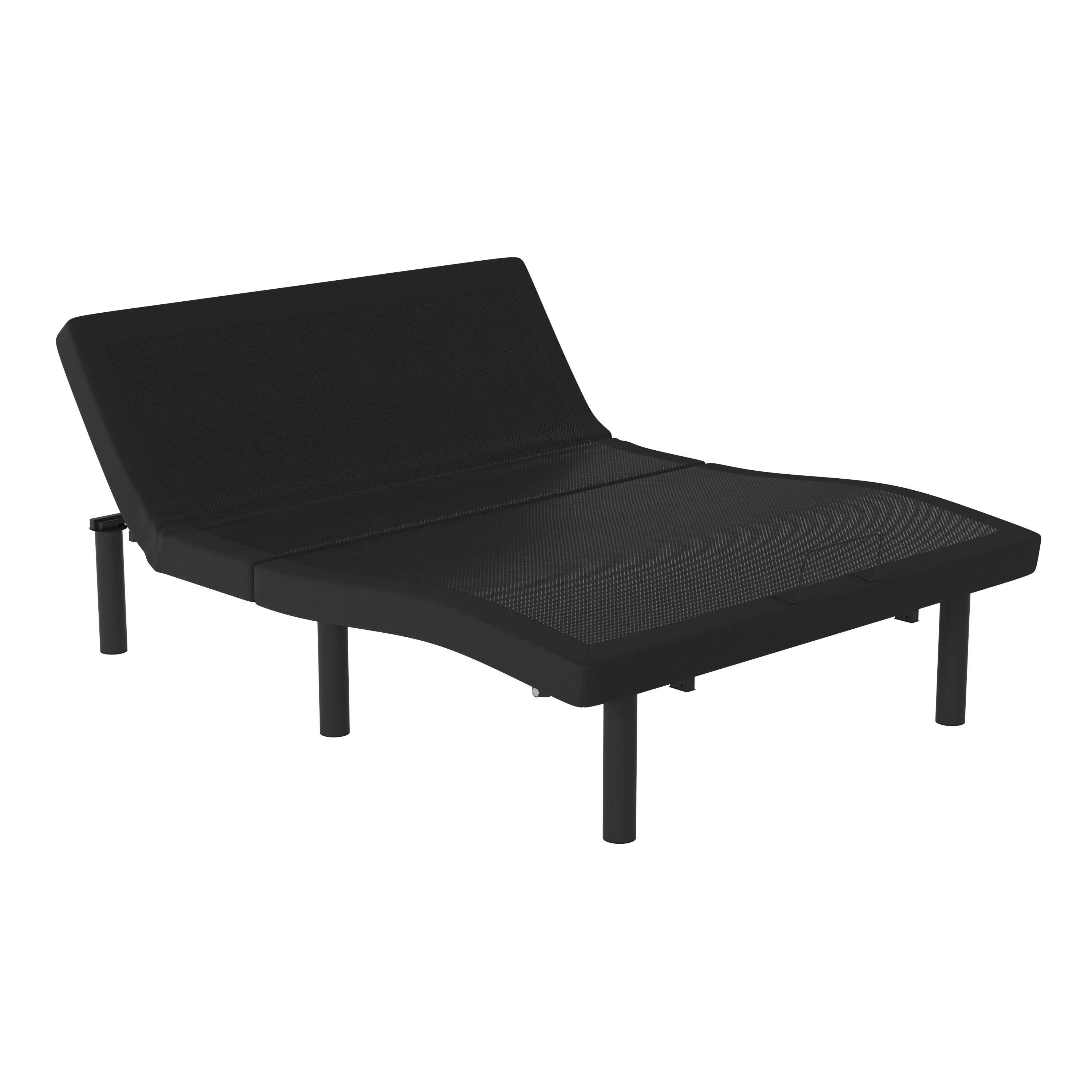 Flash Furniture Selene Motorized Adjustable Bed Frame, Black, Full