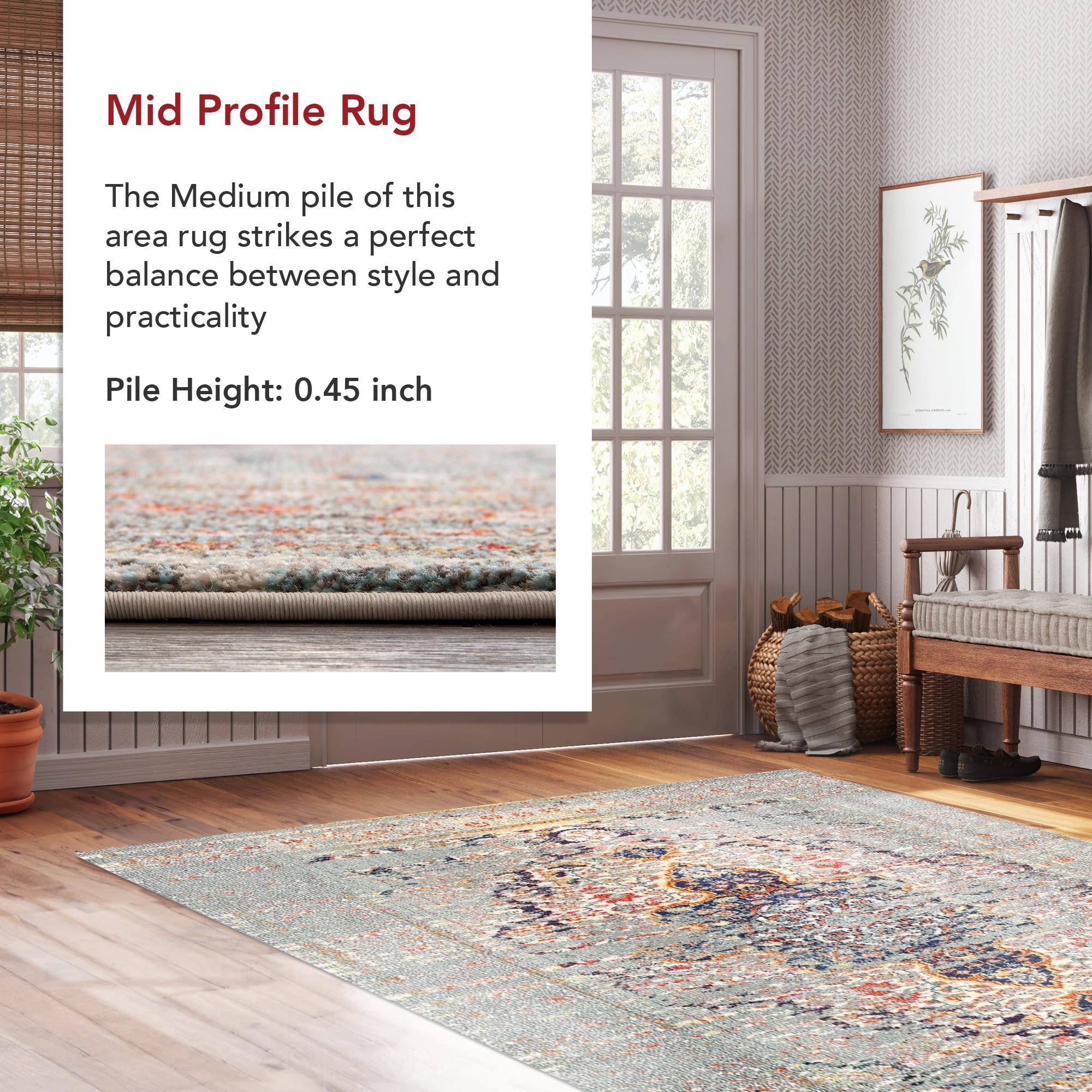 nuLOOM Sarita Distressed Persian Area Rug, 12' x 15', Gray
