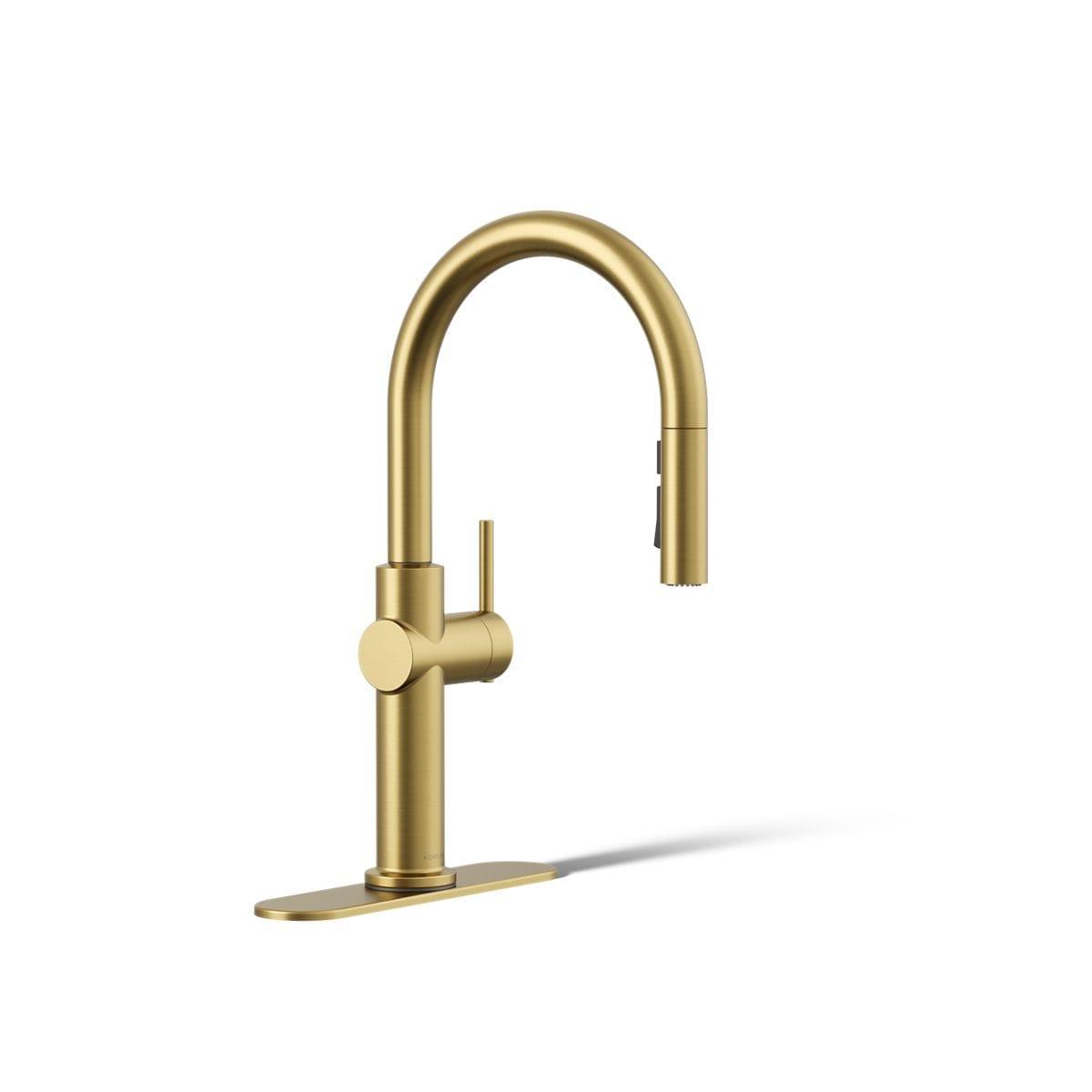 Kohler Crue Single Handle Pull Down Kitchen Faucet with Three-Function Pull Down Sprayer