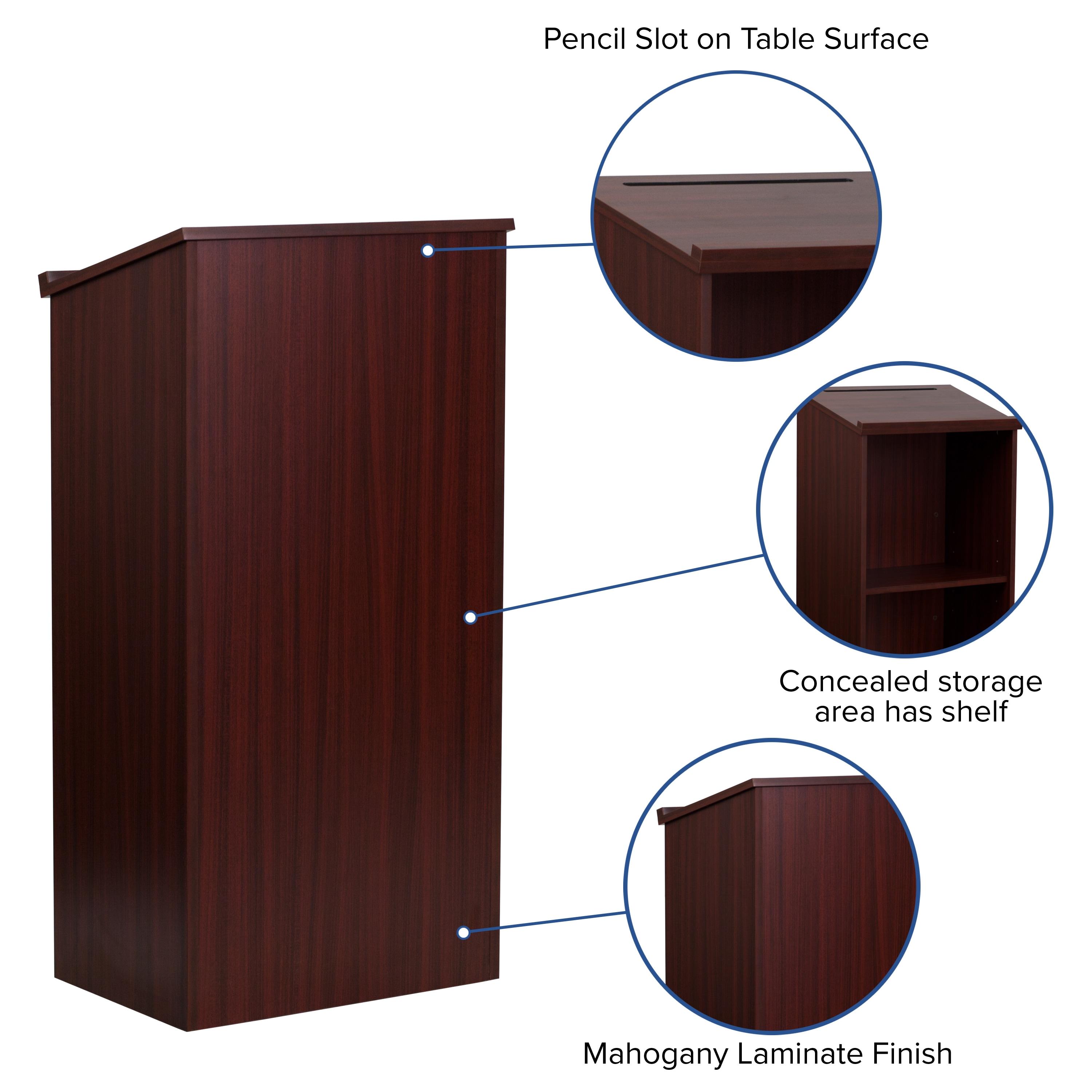 Collette Stand-Up Wood Lectern