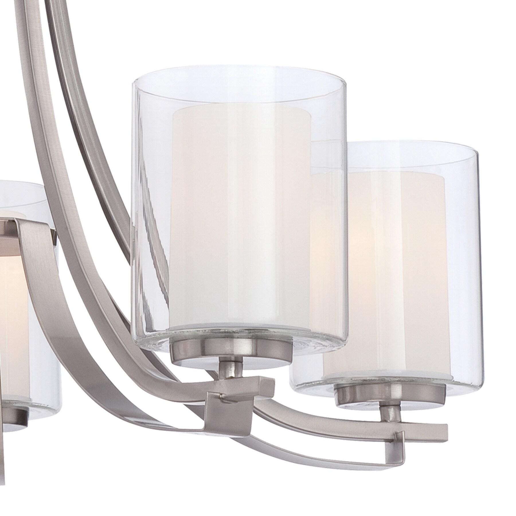 Minka Lavery 4105-84 Parsons Studio 5 Light Chandelier in Brushed Nickel