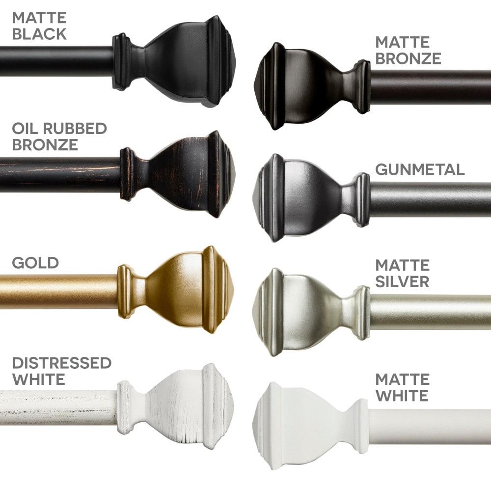 Exclusive Home 66"-120" Napoleon Curtain Rod - Gold