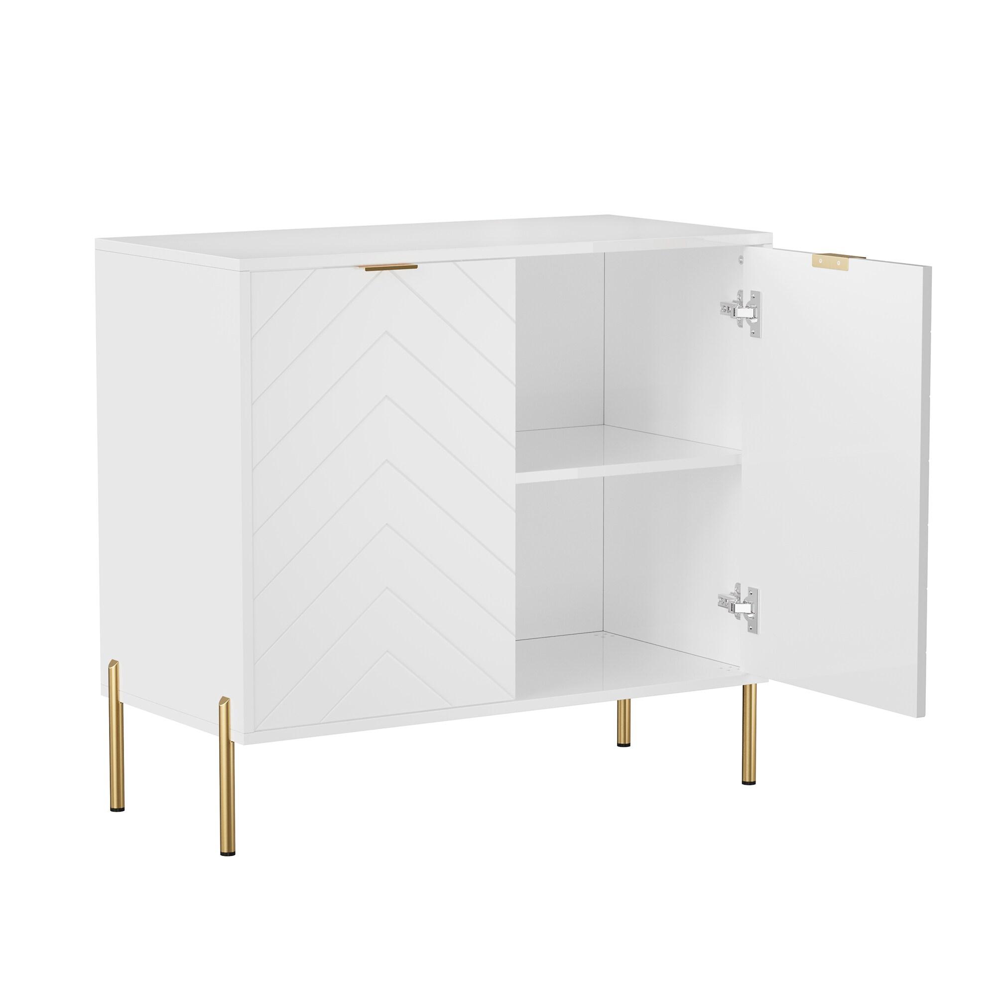 CLIHOME 31.5 in. H Utility Storage Cabinet with Adjustable Shelves