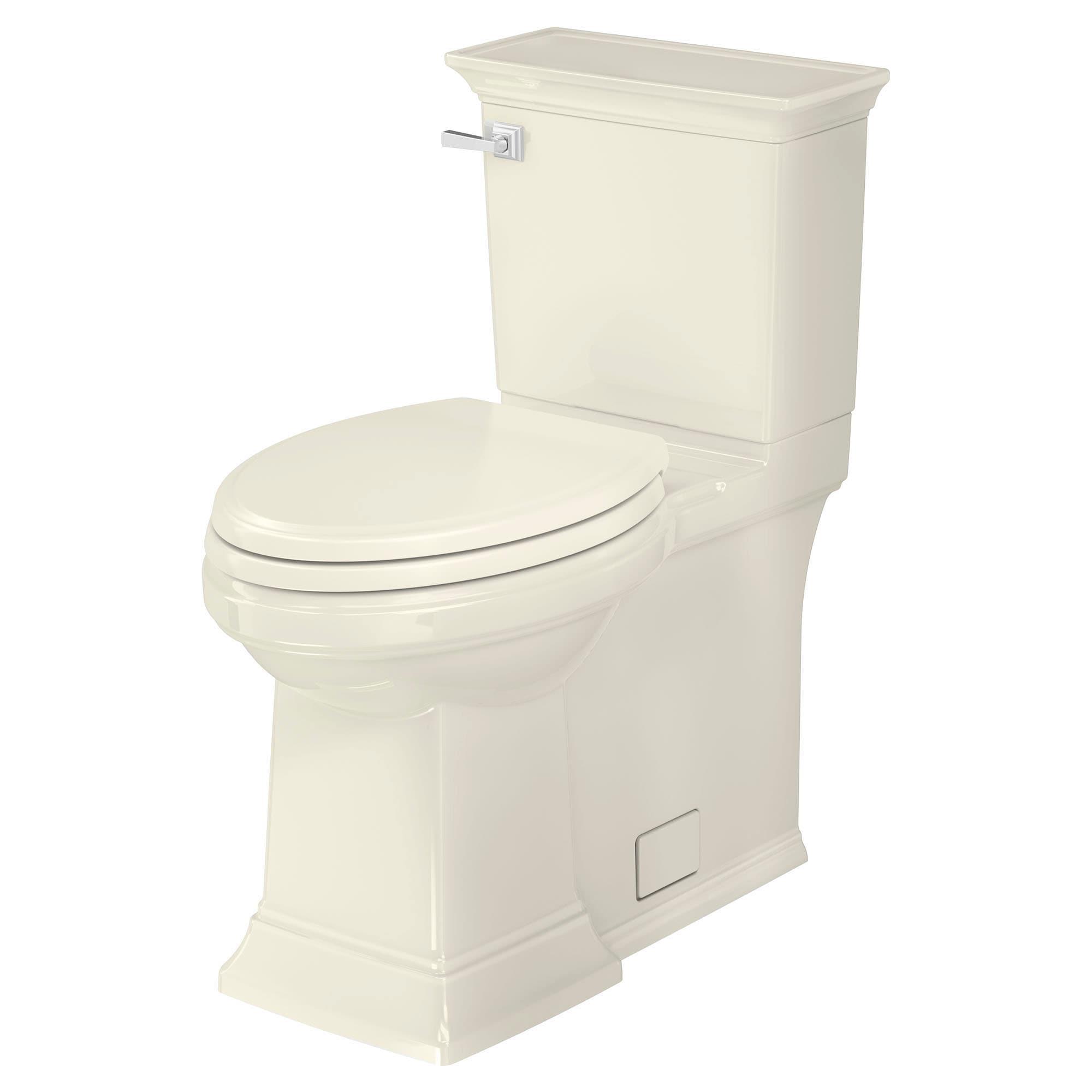 American Standard Town Square S Linen Elongated Chair height Soft Close 2-piece Toilet 12-in Rough-In WaterSense 1.28 GPF