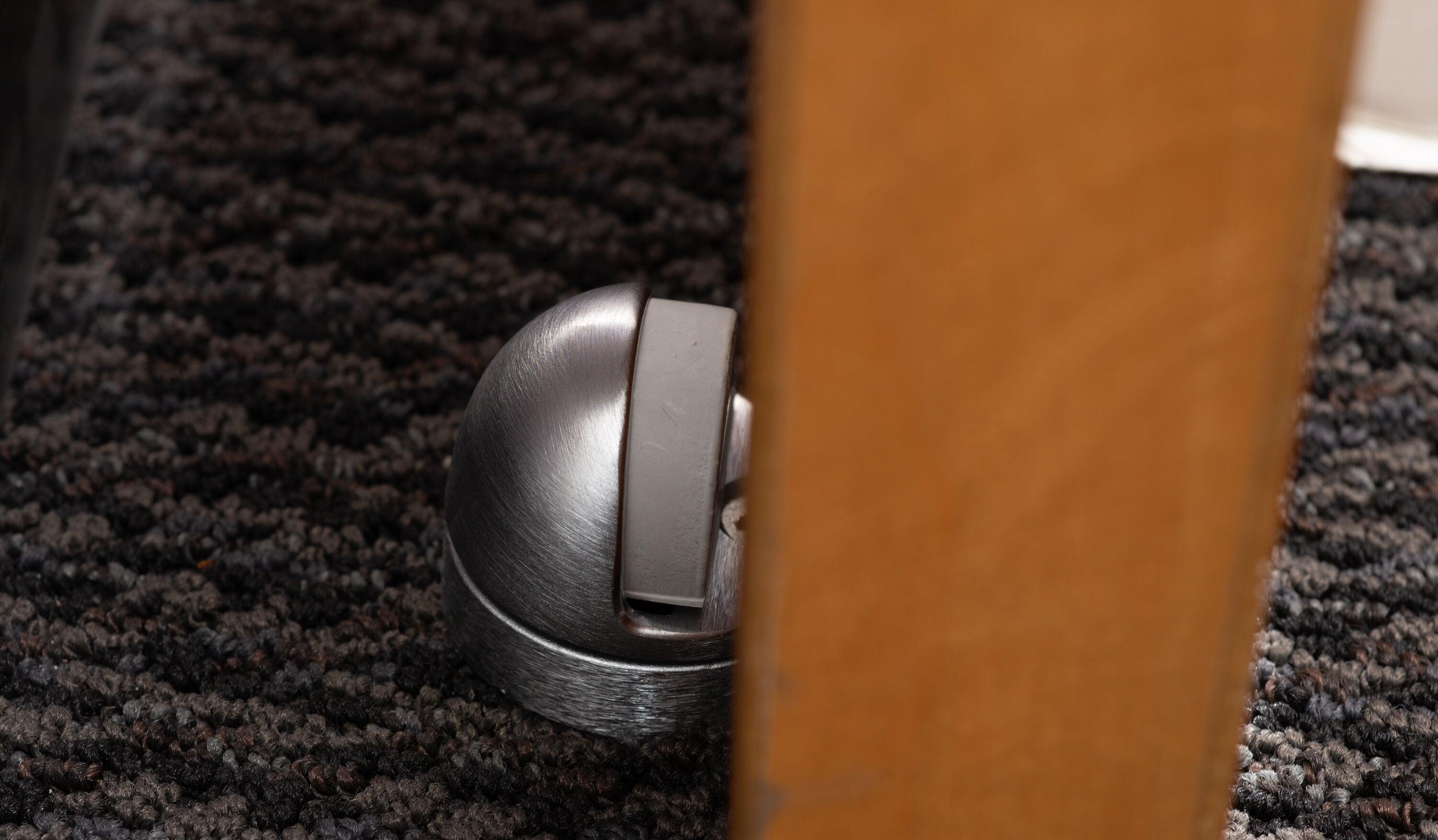 BRINKS Commercial - Dome Floor Door Stop, Satin Chrome Finish - Non-Obtrusive Option to Protect Doors and Walls