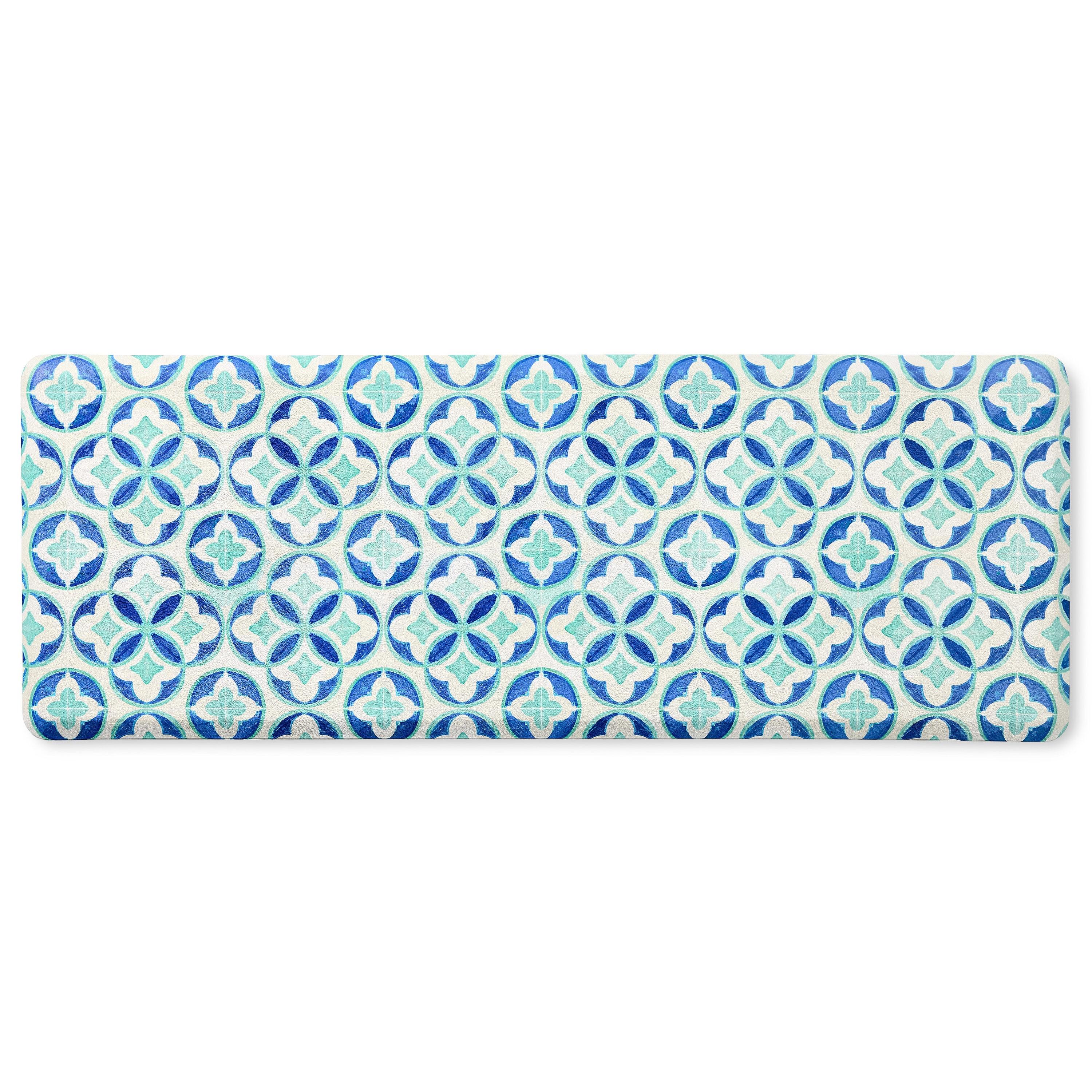Fiesta FIESTA Postiano Tiles Geo Textured Anti-Fatigue Comfort Non-Slip Kitchen Runner Mat