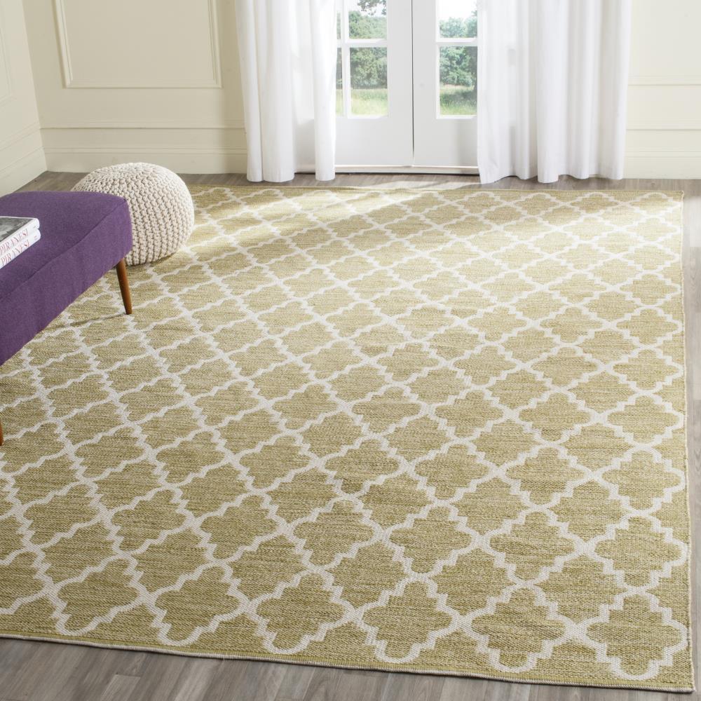 Montauk MTK810 Hand Woven Area Rug - Green/Ivory - 5'x8' - Safavieh.