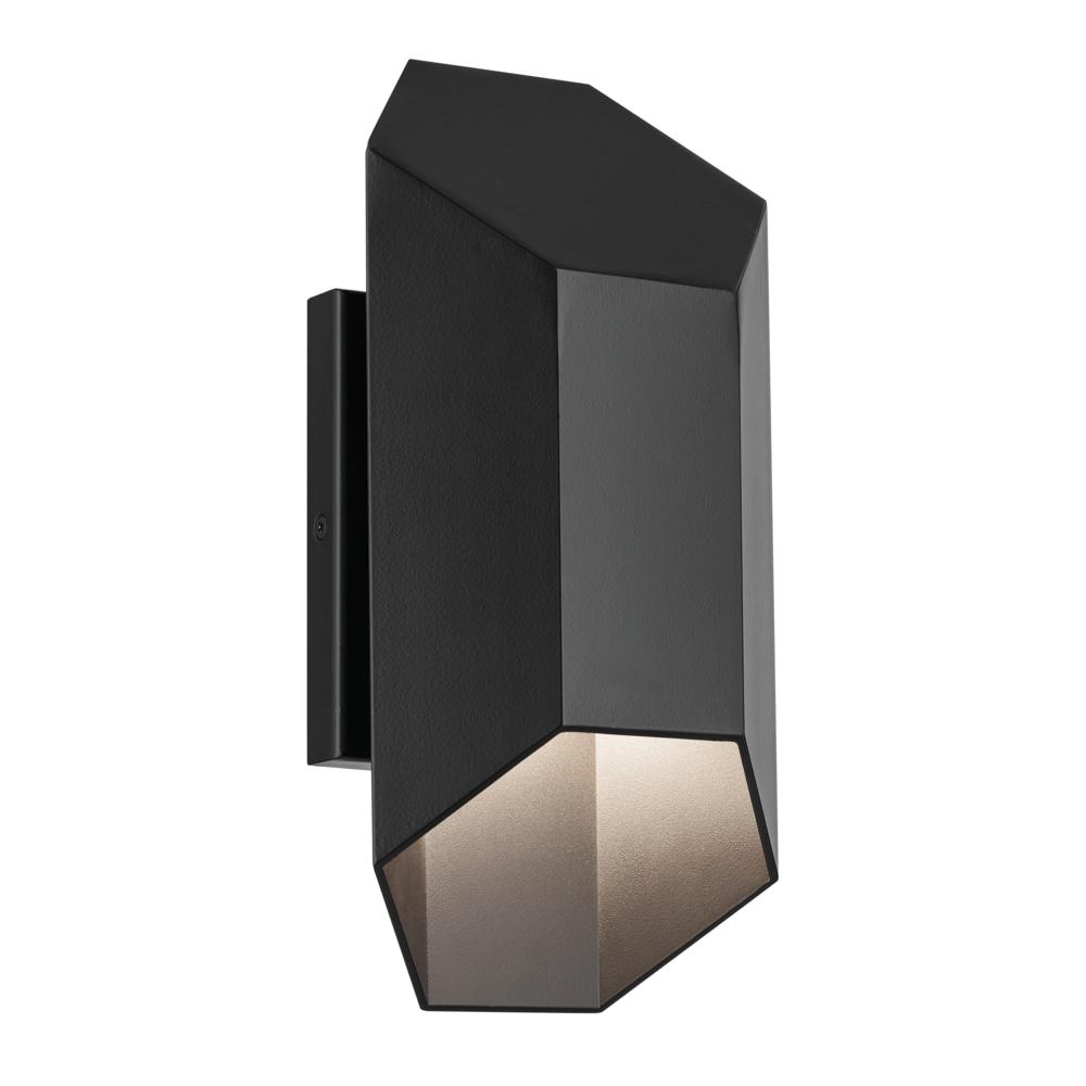 Estella Black Metal Dimmable LED Outdoor Wall Light