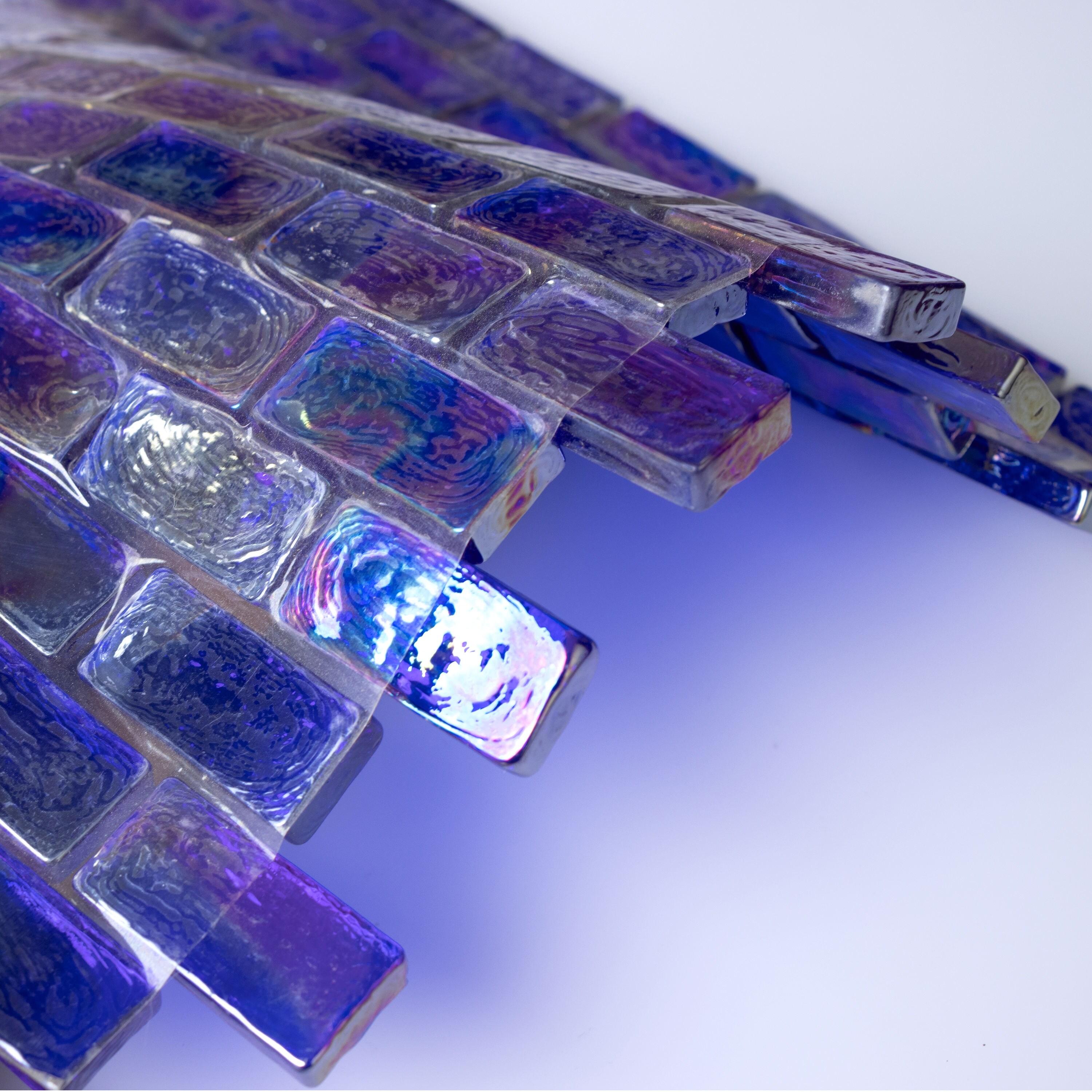 Swimming Pool 0.75" x 1.65"Straight Edge Glass Brick Joint Tile