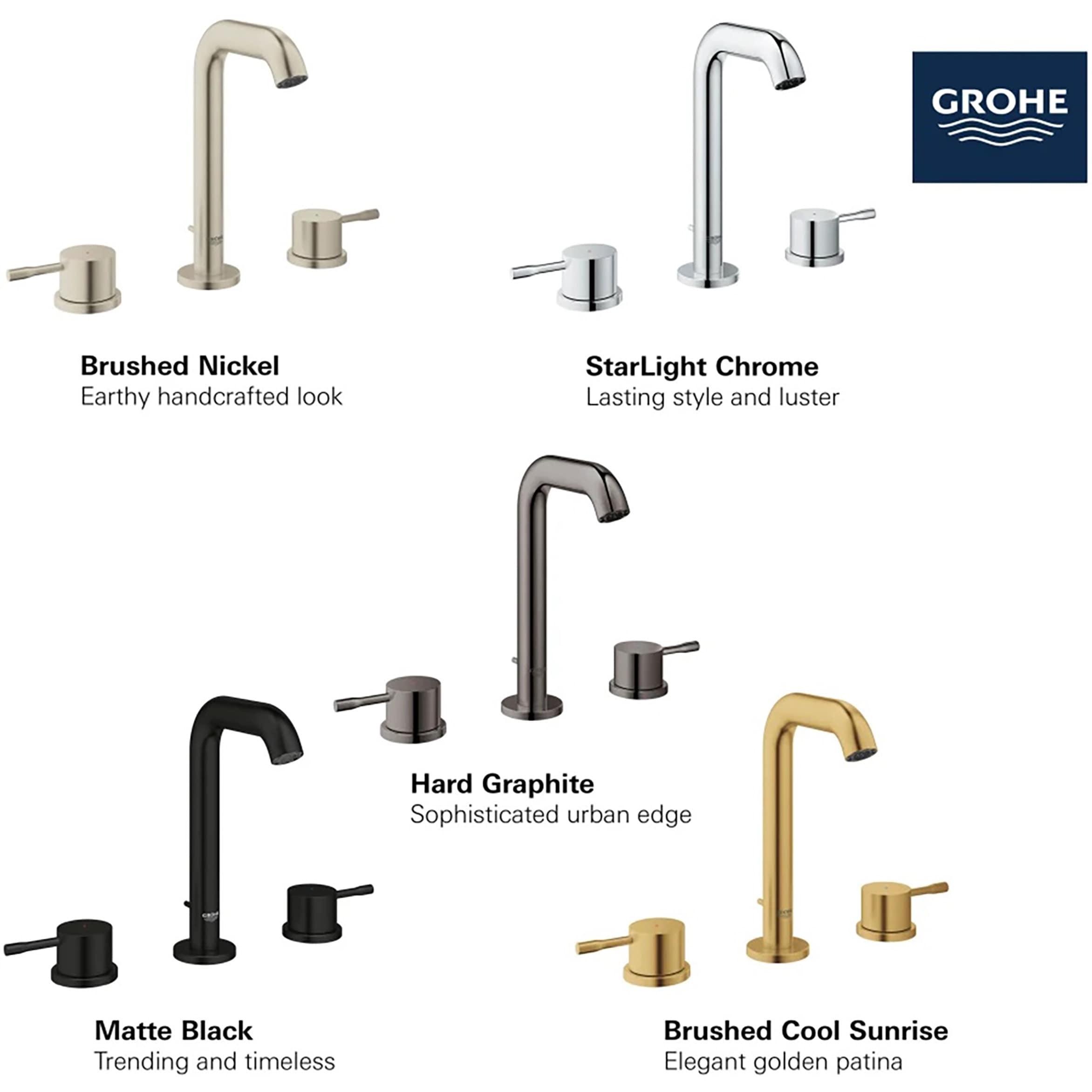 Essence New Widespread Bathroom Faucet with Drain Assembly