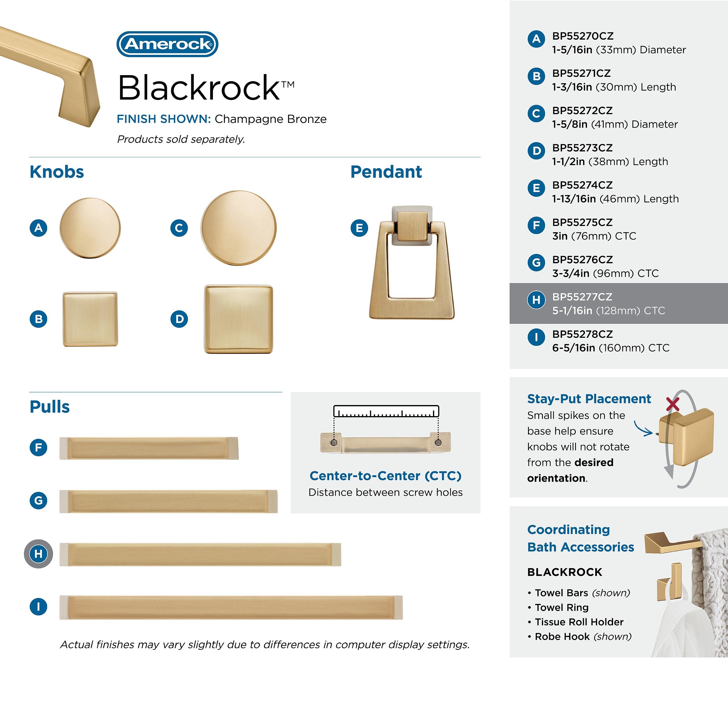 Blackrock 5 1/16" Center to Center Bar Pull