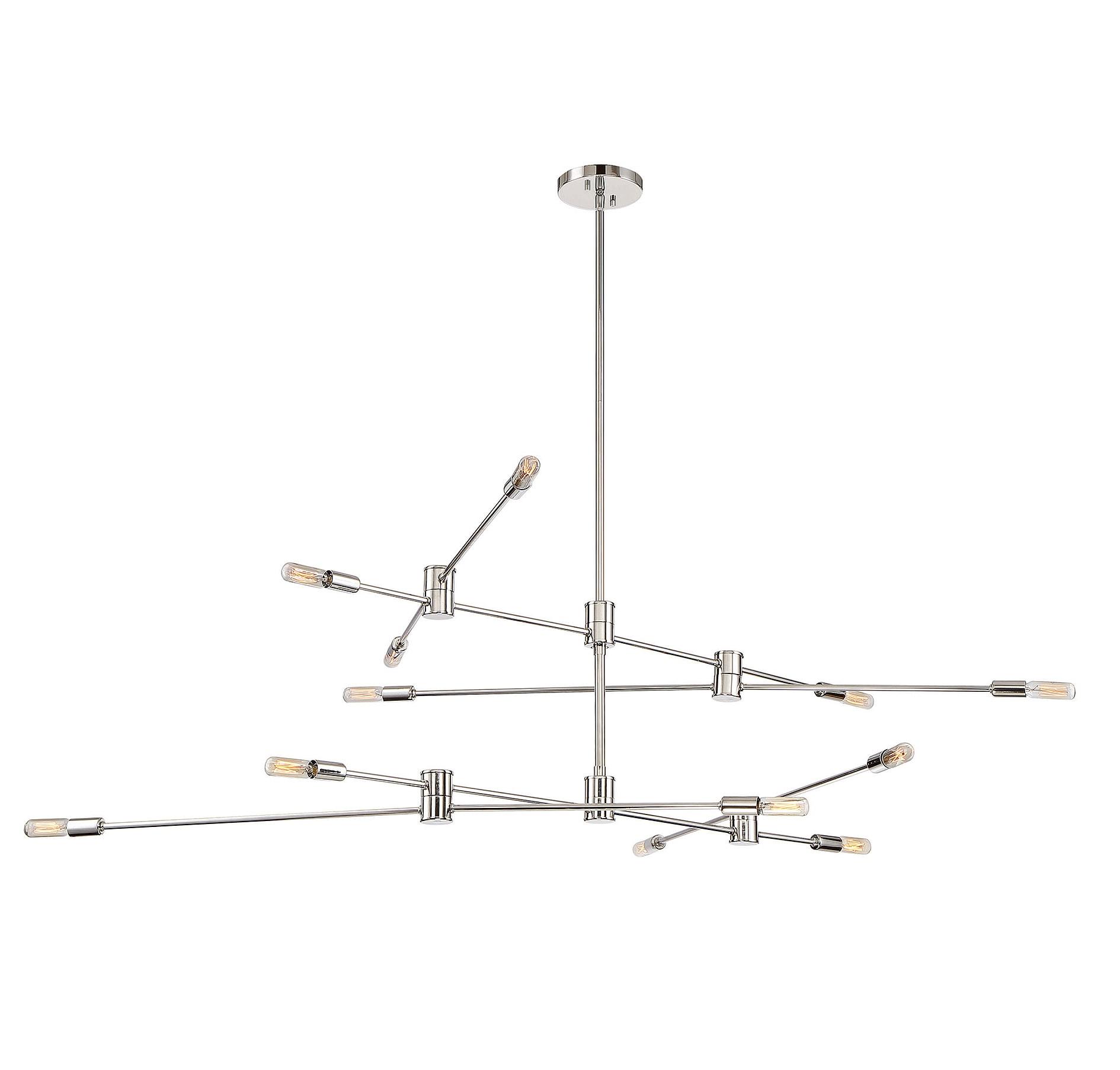 Savoy House Lyrique 12 - Light Chandelier in  Polished Nickel