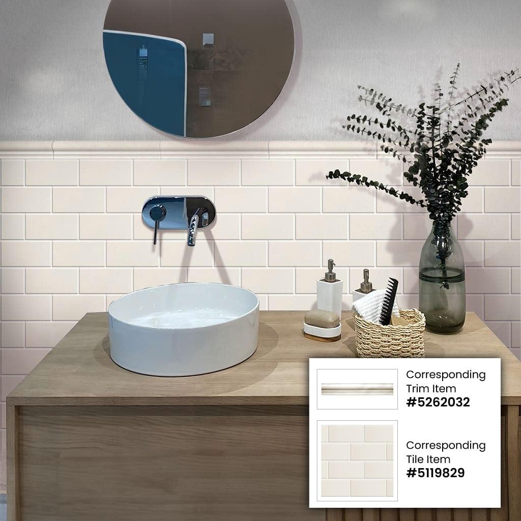 Apollo Tile 3" x 6" Marble Look Subway Wall & Floor Tile