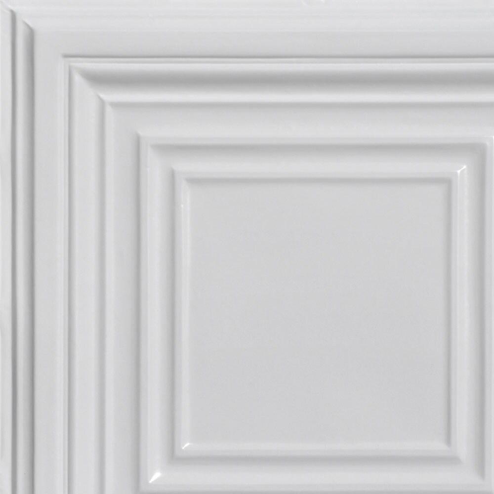 FromPlainToBeautifulInHours Williamsburg 2 ft. x 2 ft. Drop-in Tin Ceiling Tile (Set of 12)