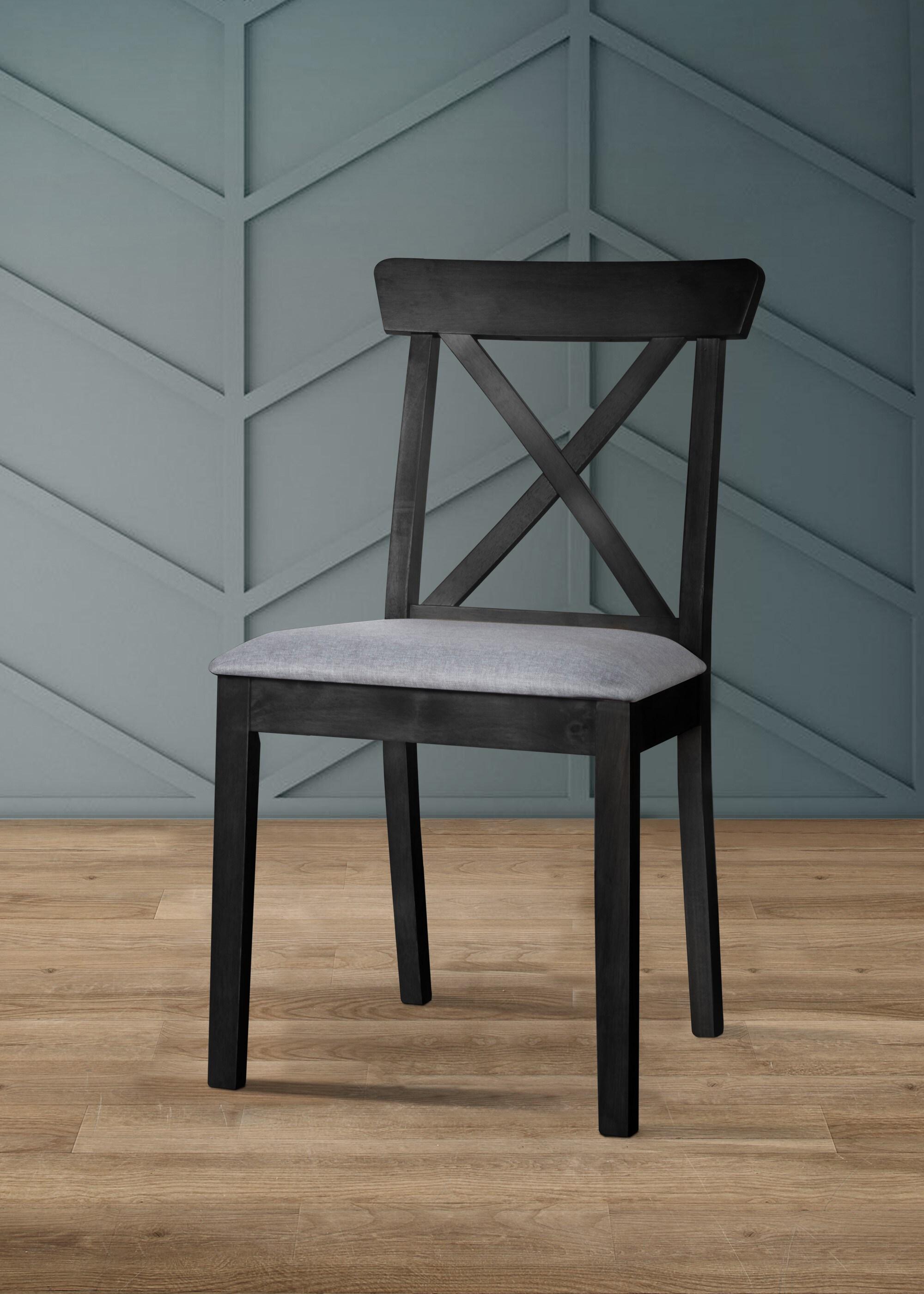 Gracie Oaks Gracie Oaks Solid Wood Upholstered Dining Chair(Set of 2) (Set of 2)