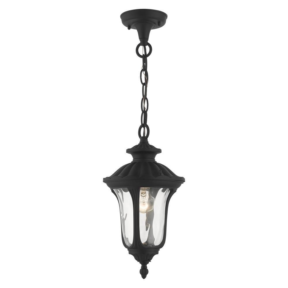 Livex Lighting Oxford 1 - Light Pendant in  Textured Black