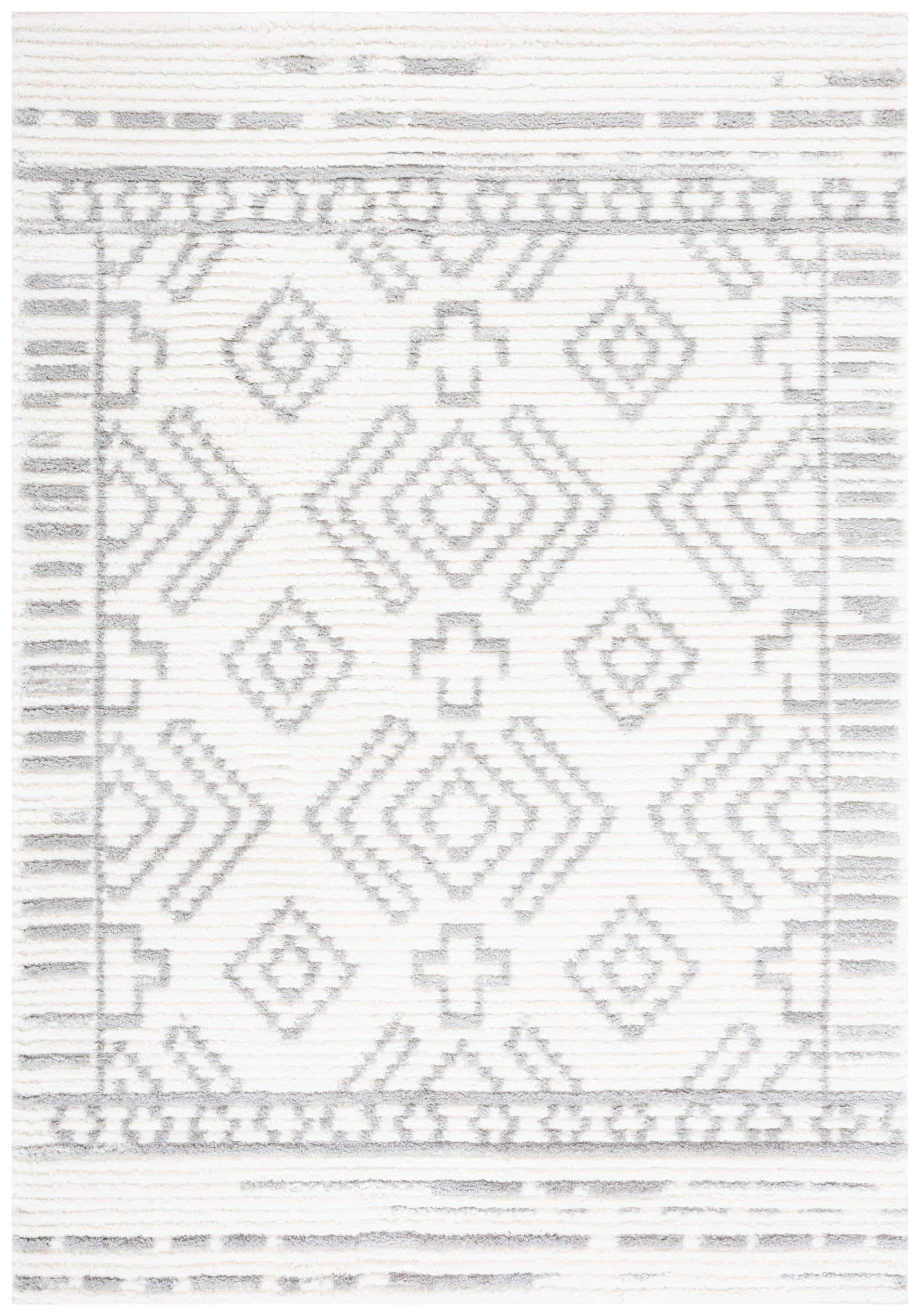 Marrakesh MRK306 Power Loomed Area Rug - Ivory/Gray - 4'5"x6'5" - Safavieh.