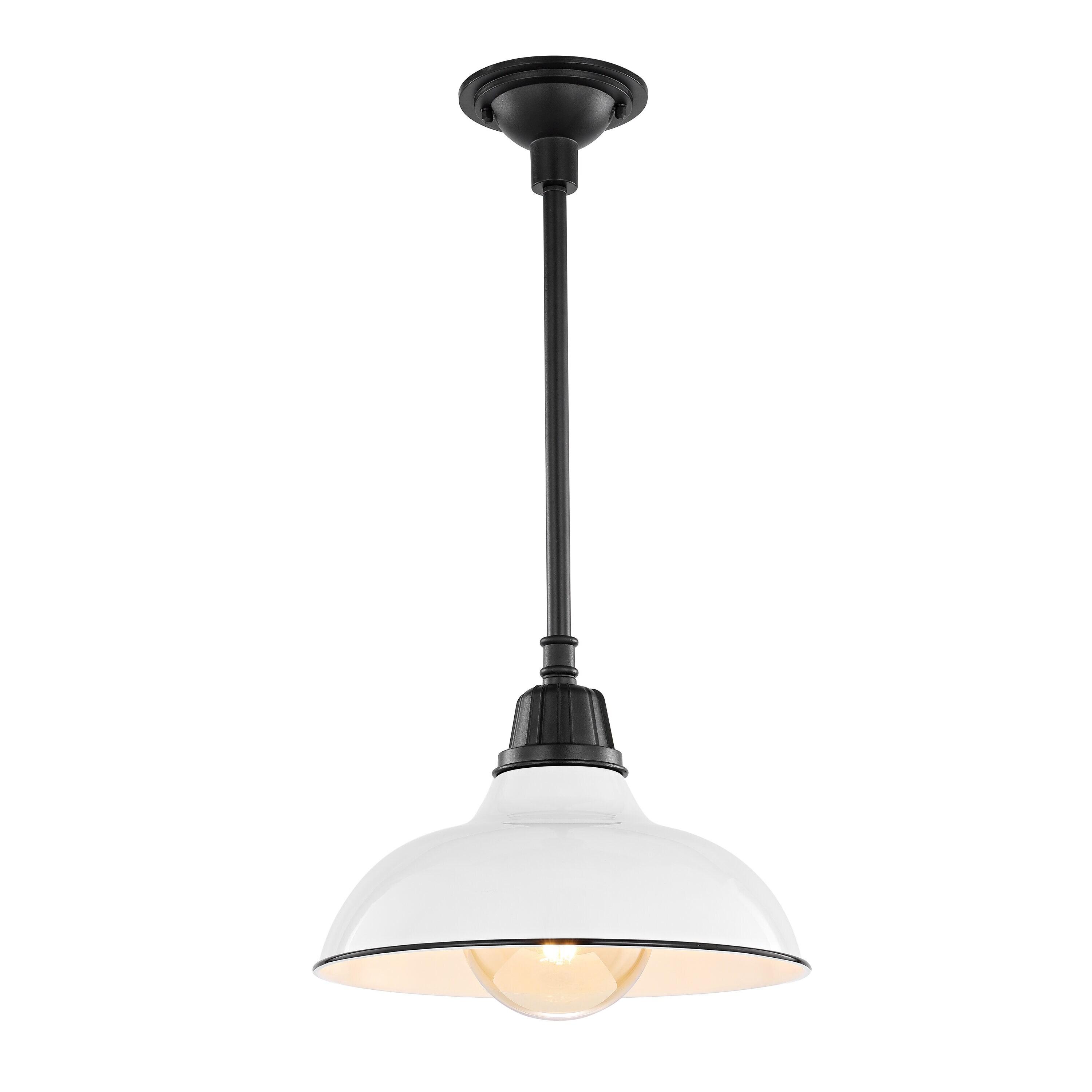 Jasper French Country Satin White LED Pendant Light