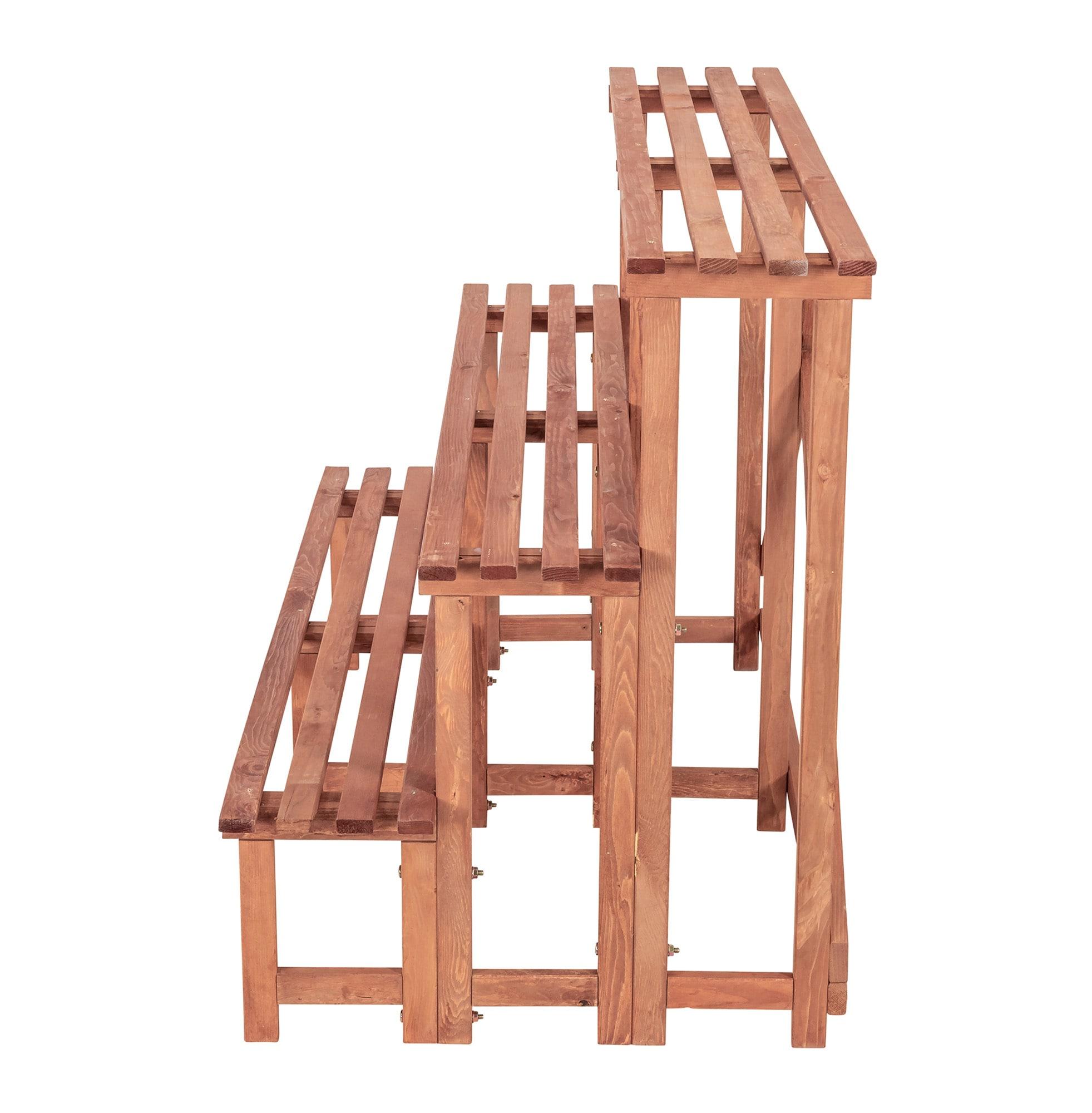 Wood Weather Resistant Plant Stand