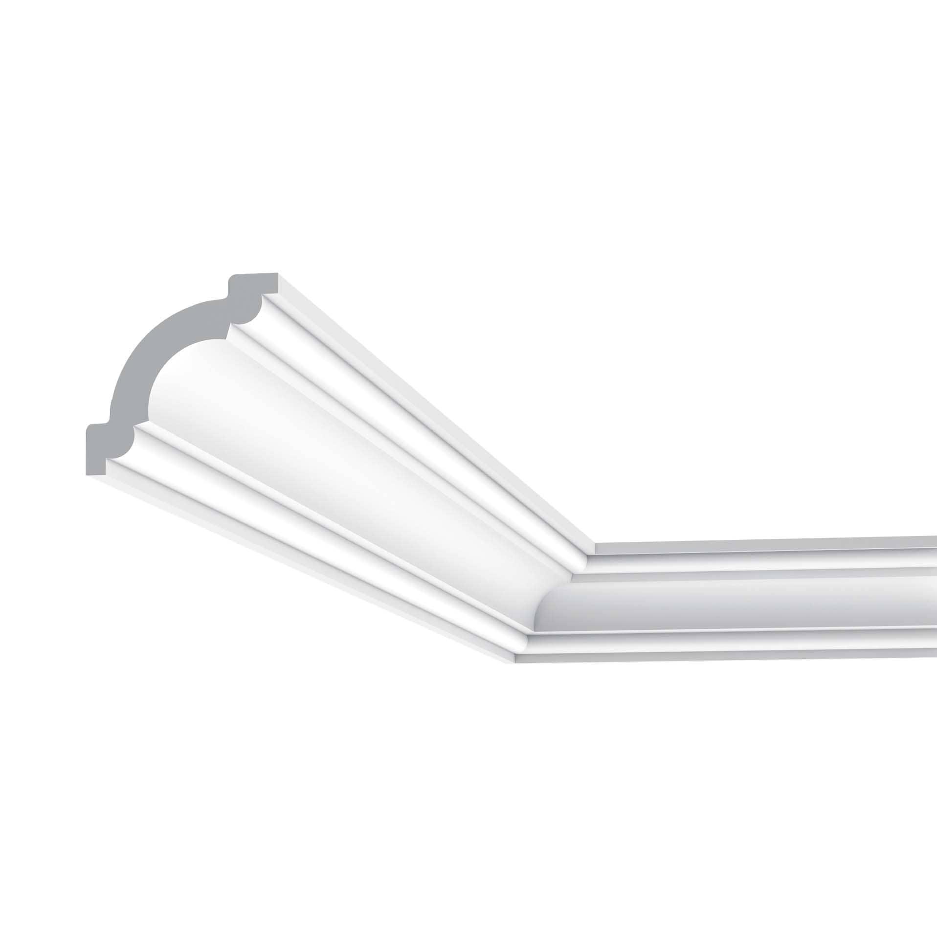 2'' H x 78'' W x 1.88'' D Plastic Crown (Set of 6)