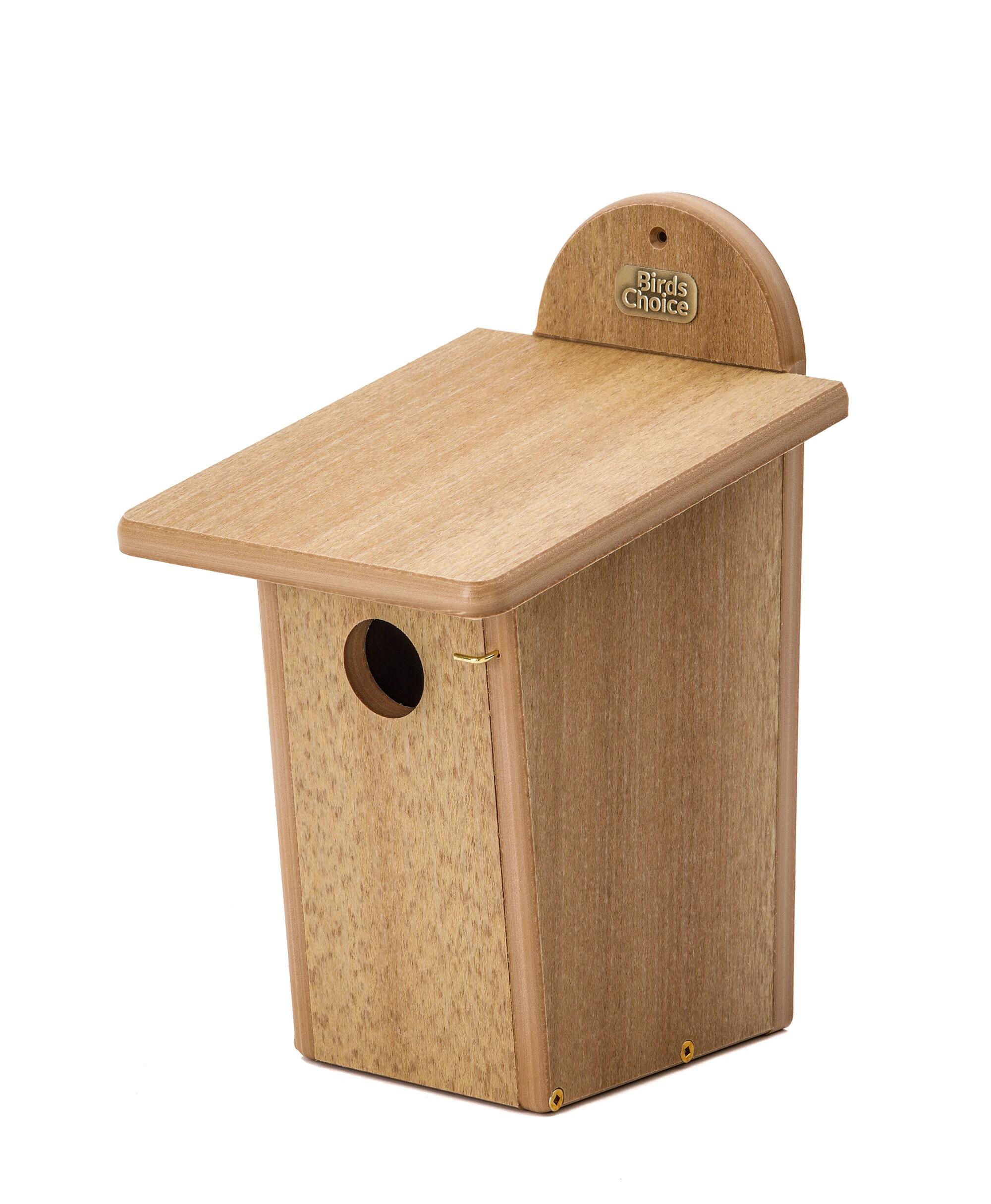 Birds Choice 13" Teak Brown Bluebird House Spruce Creek Collection Recycled Plastic Bird House