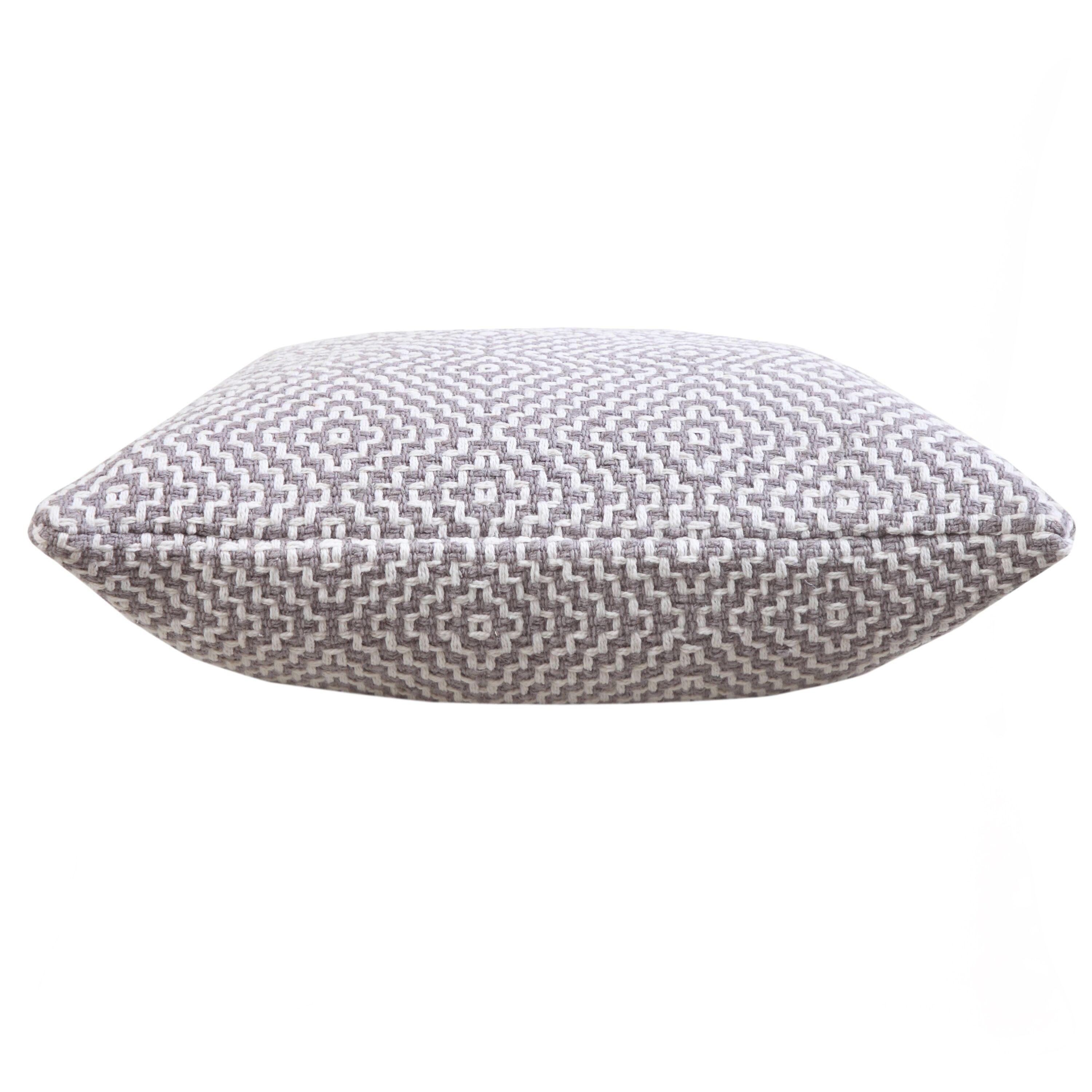 George Oliver Droitwich Geometric Cotton Reversible Throw Pillow