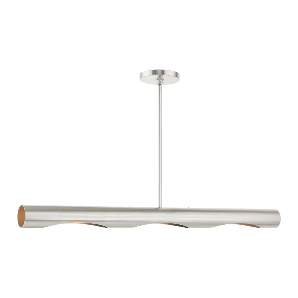 Livex Lighting Novato 3 - Light Chandelier in  Brushed Nickel