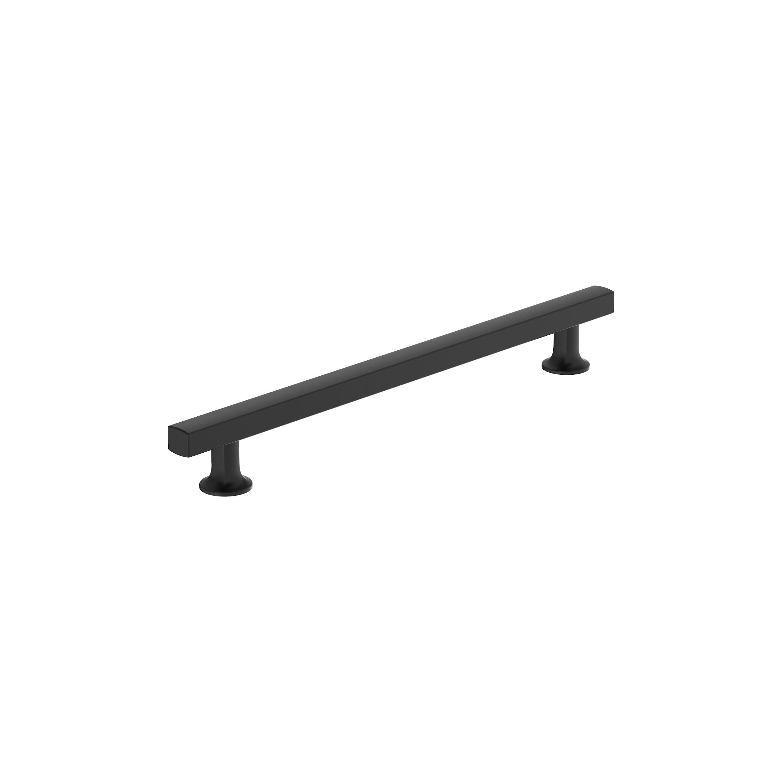 Amerock Everett 8-13/16 inch (224mm) Center-to-Center Matte Black Cabinet Pull