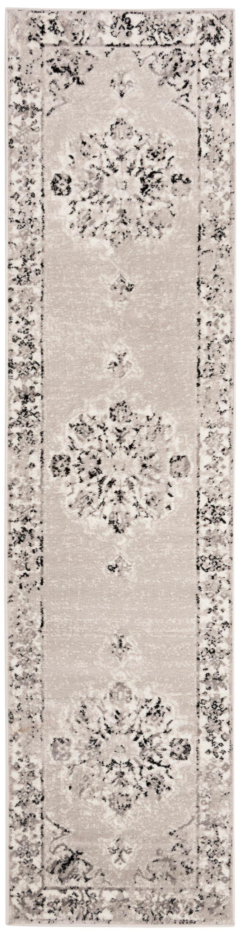 Skyler SKY169 Power Loomed Runner Rug - Grey/Ivory - 2'x10' - Safavieh.