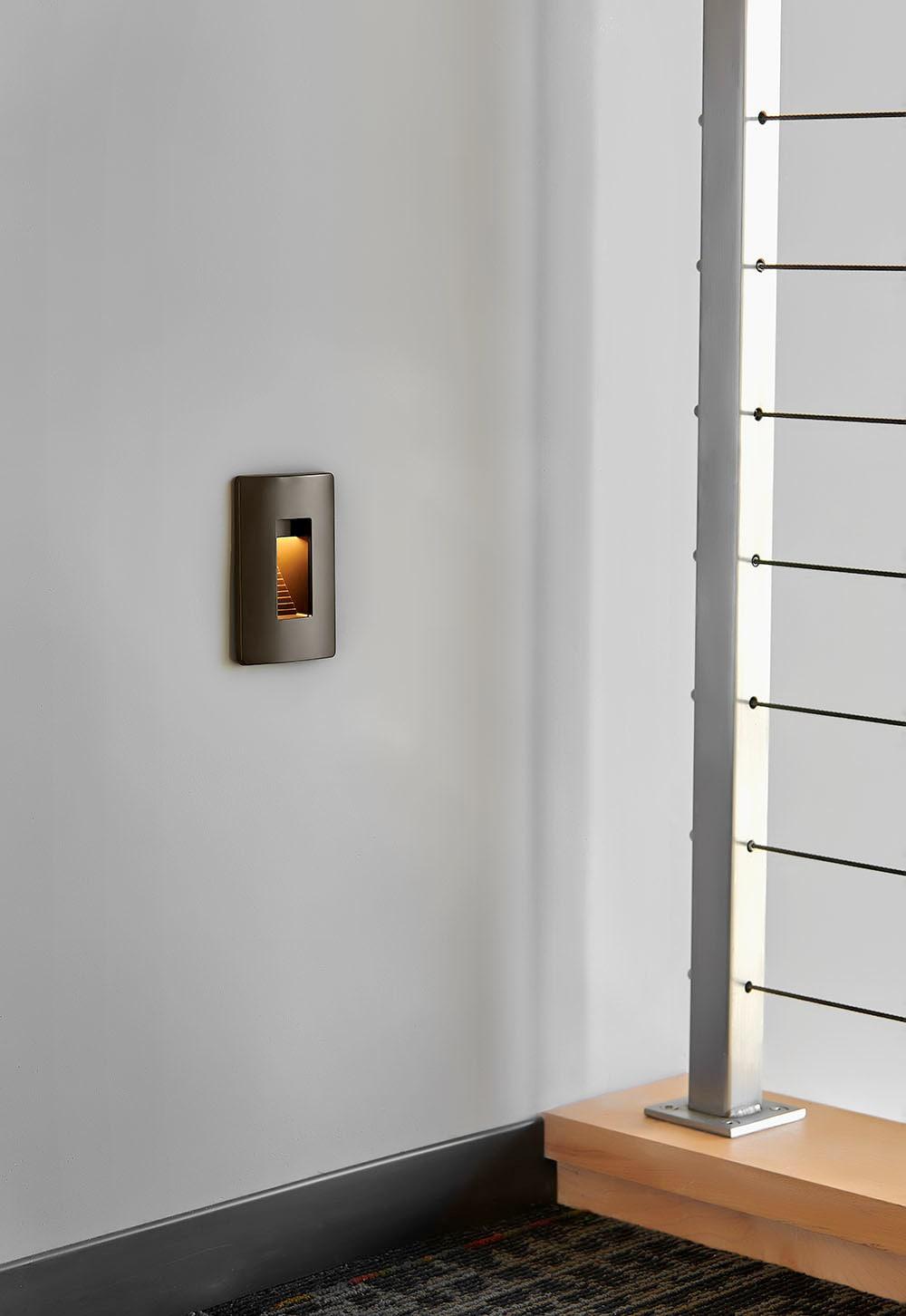 Hinkley Luna Satin Black Low Voltage Integrated LED Step Light