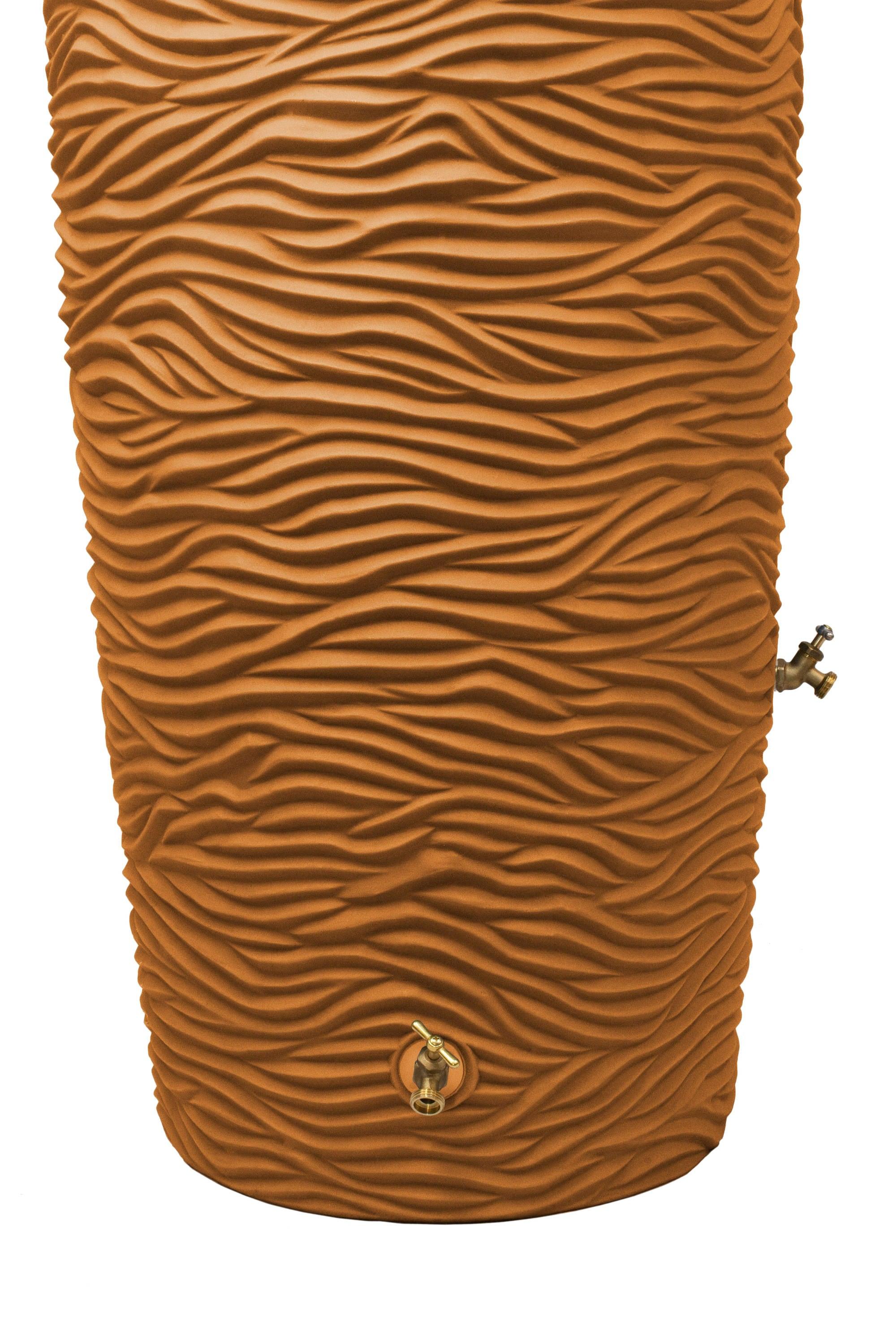 Loon Peak® Loon Peak® 65 Gallons Plastic Drainable Planter Rain Barrel