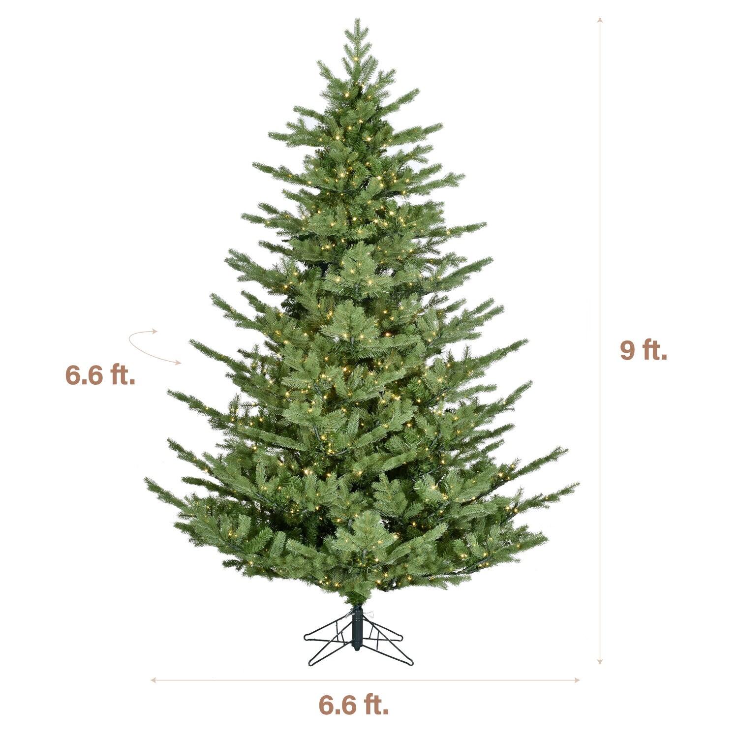 Fraser Hill Farm Fraser Hill Farm Prelit Foxtail Pine Artificial Christmas Tree with Stand and Remote Control