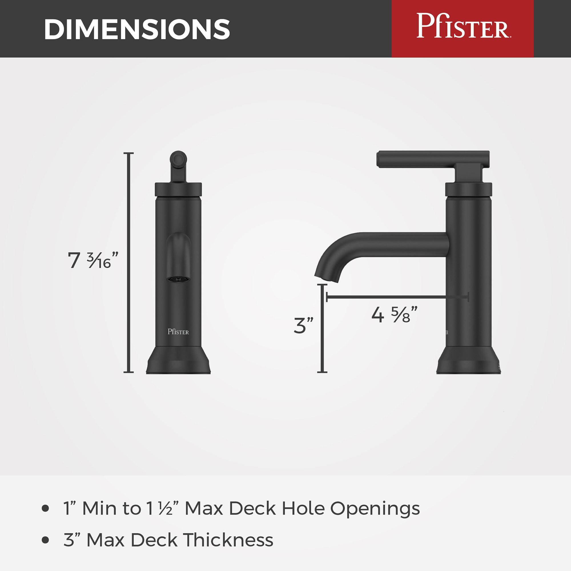 Capistrano Single Hole Bathroom Faucet with Drain Assembly