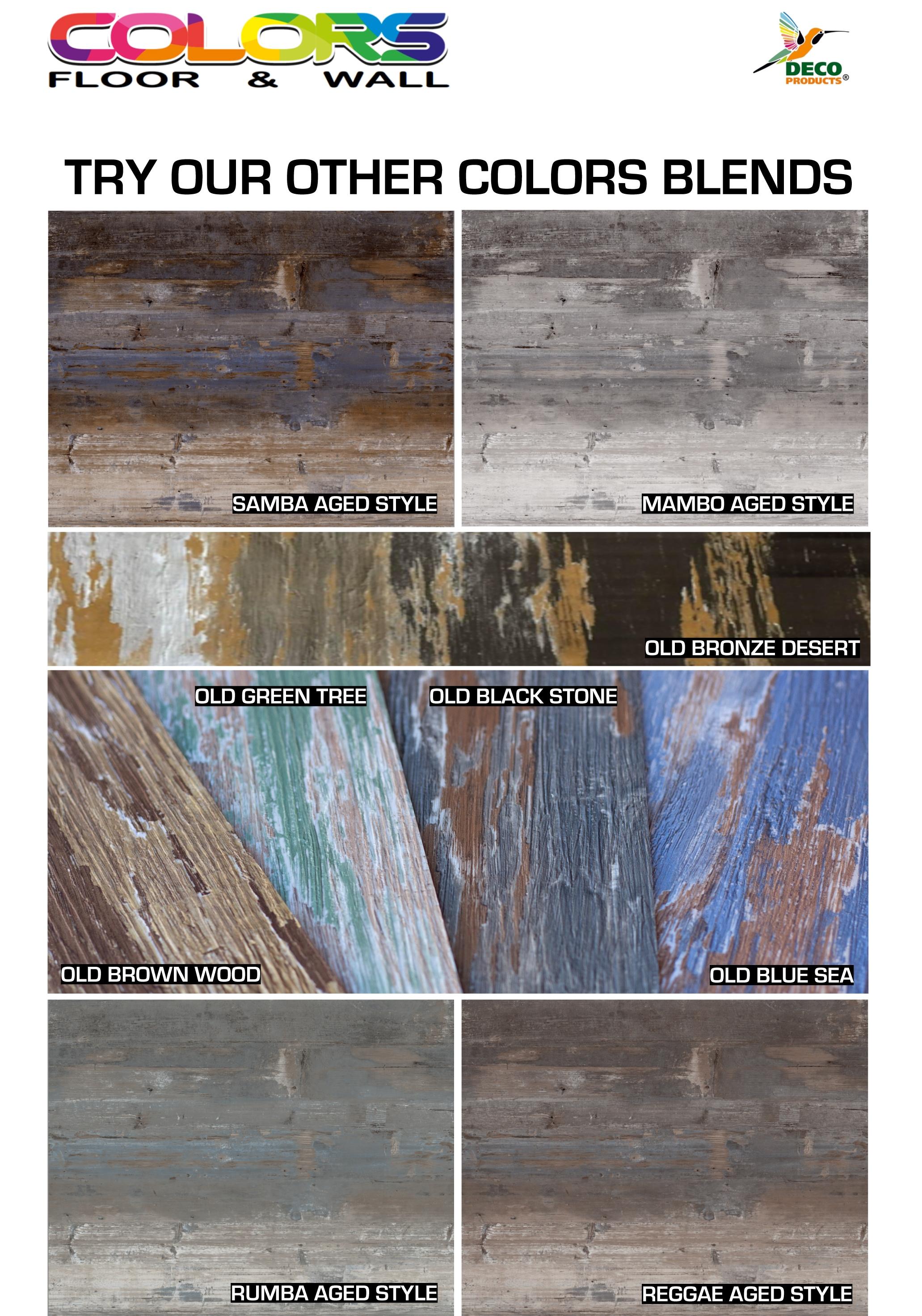 DecoProducts Colors Glue Down Floor and Wall DIY Multi-Tonal Style 6" x 36" x 2mm Luxury Vinyl Plank