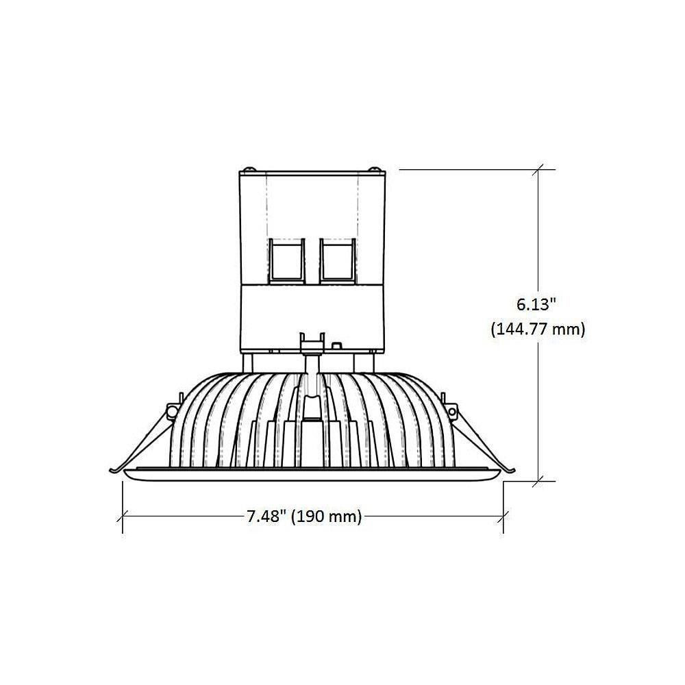 Diep 6'' Dimmable Air-Tight IC Rated Standard Recessed Lighting Kit