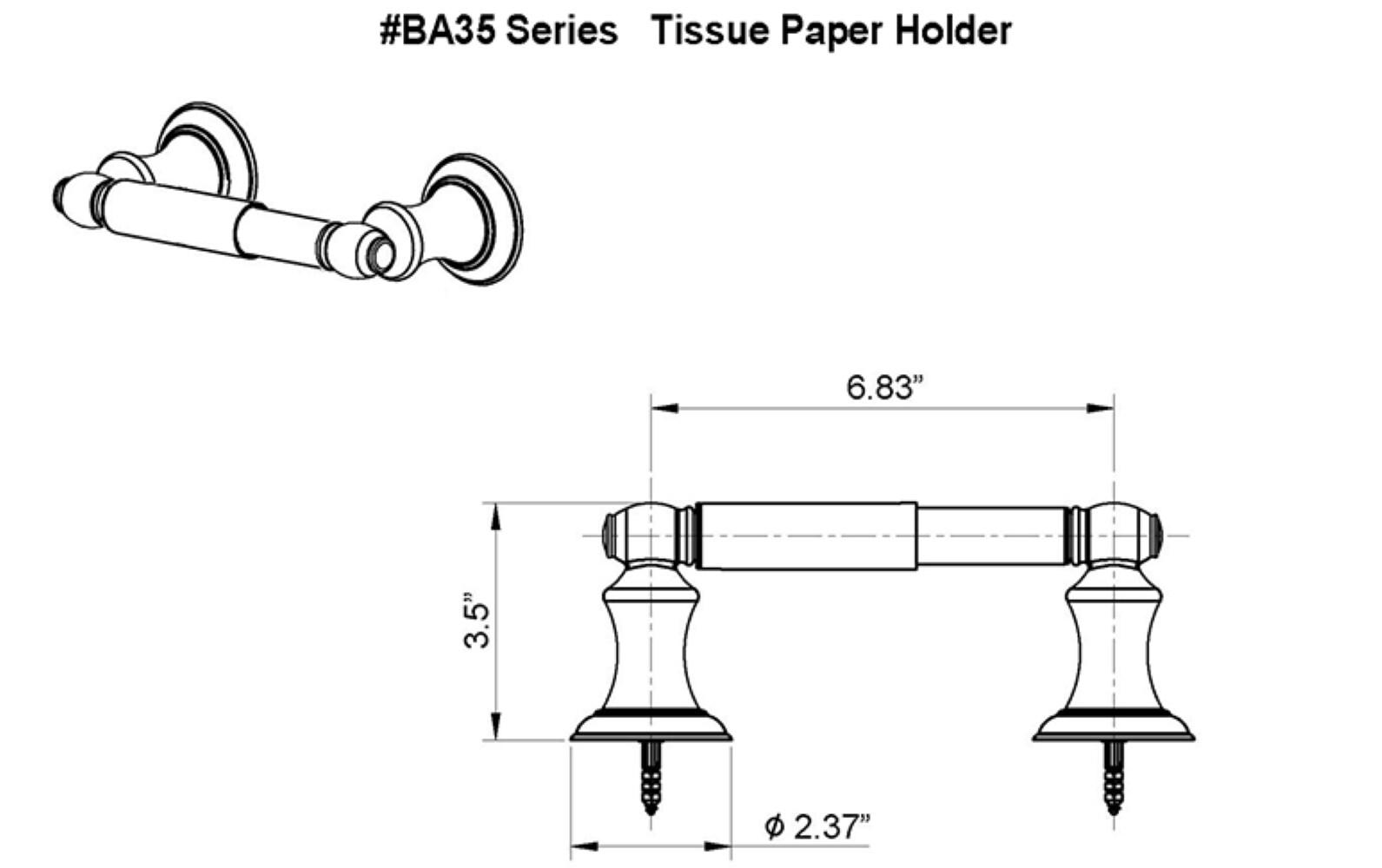 Highlander Wall Mounted Toilet Paper Holder