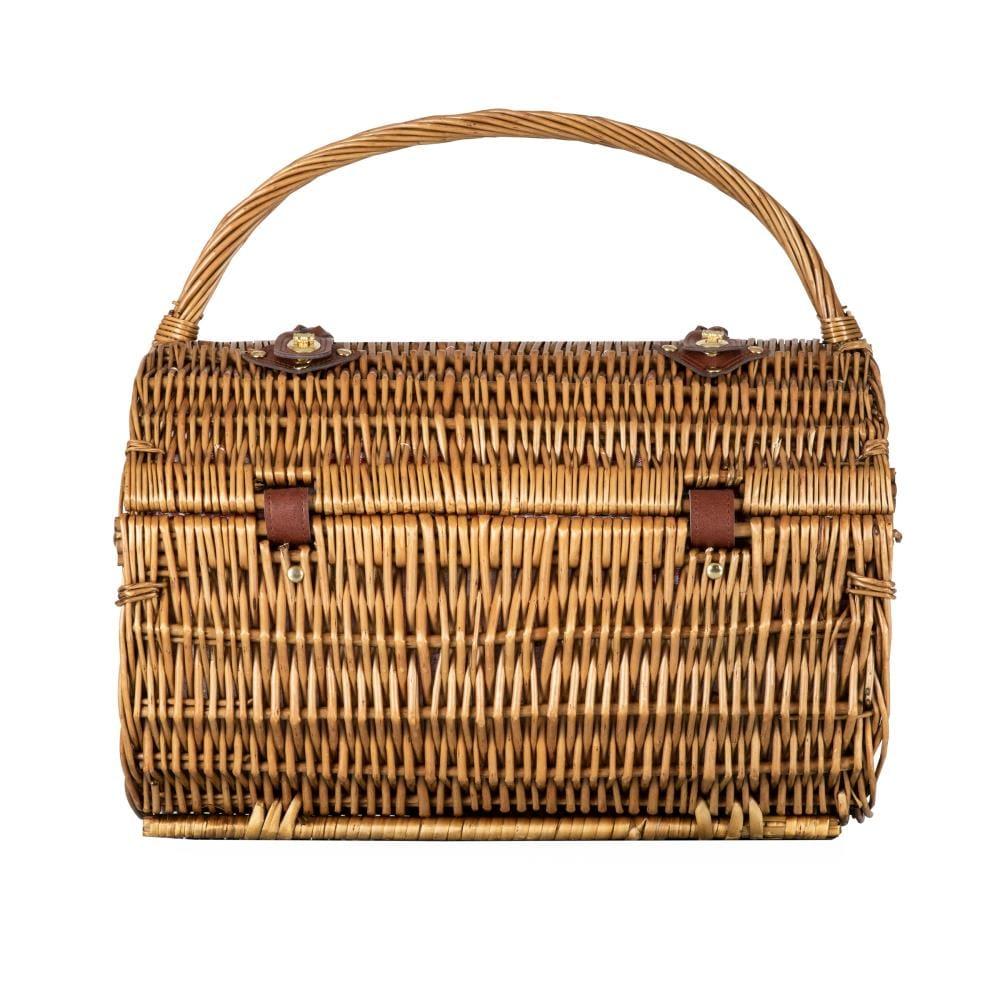 Barrel Wicker Picnic Basket with Picnic