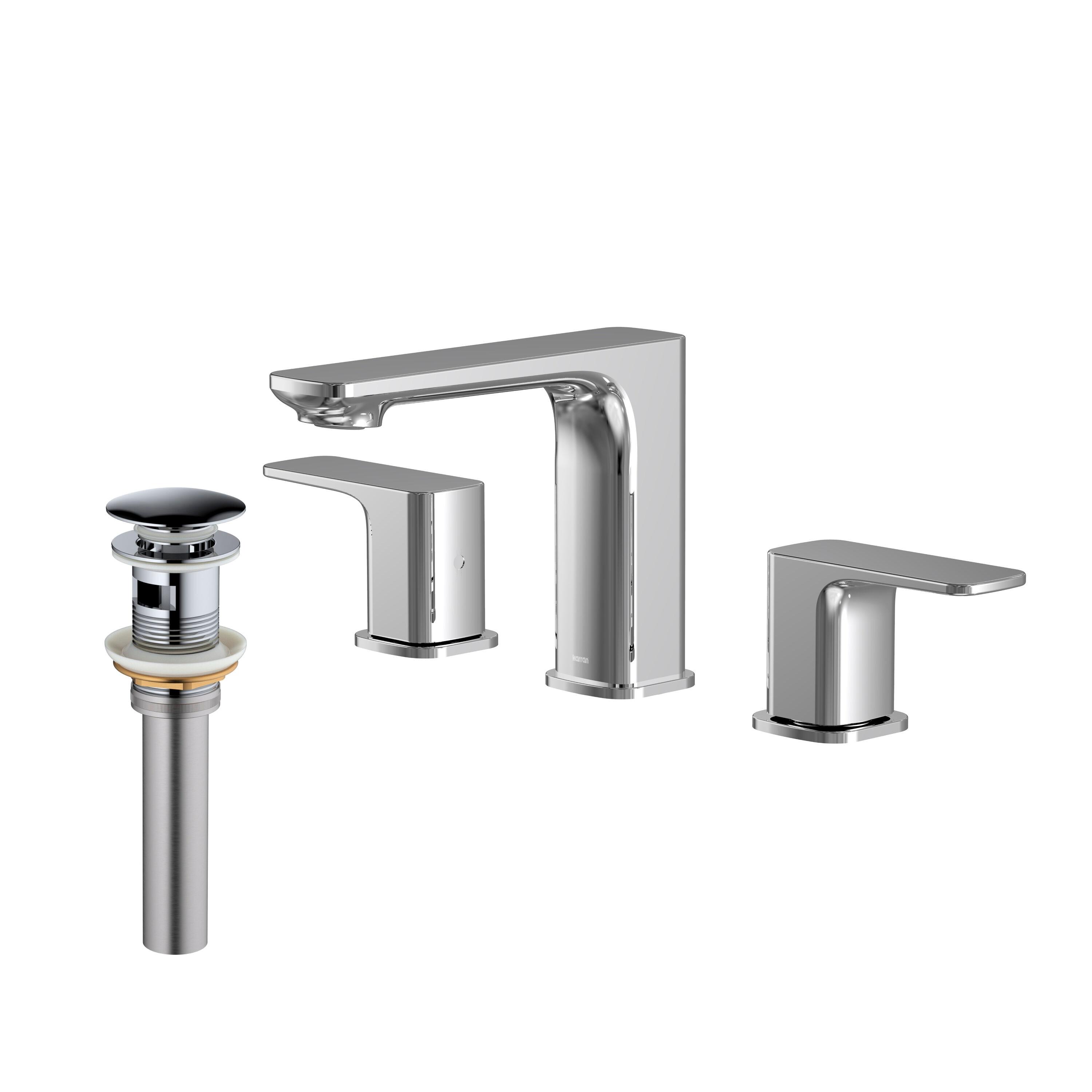 Venda Widespread 2-handle Bathroom Faucet with Drain Assembly