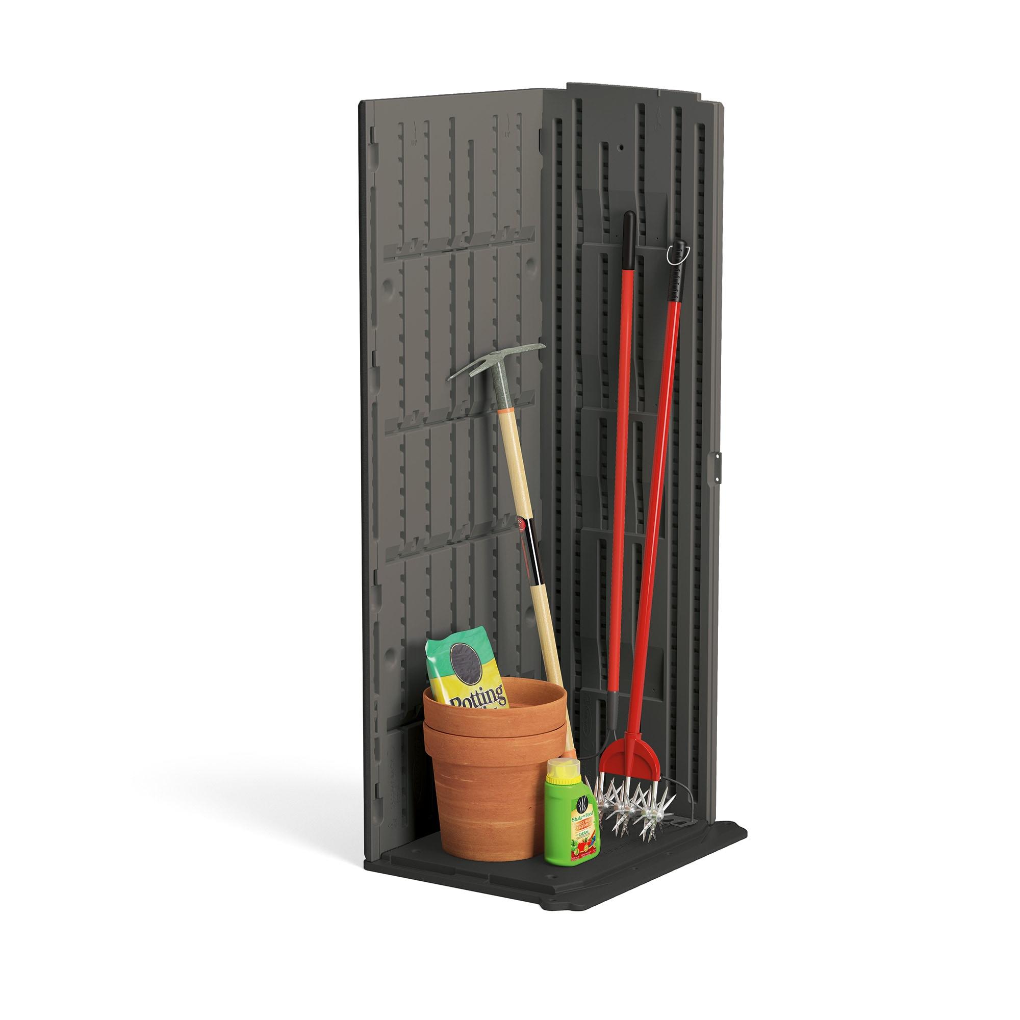 Suncast Suncast Outdoor 32.25 in. W x 24.75 in. D x 72 in. H Resin Vertical Tool Shed