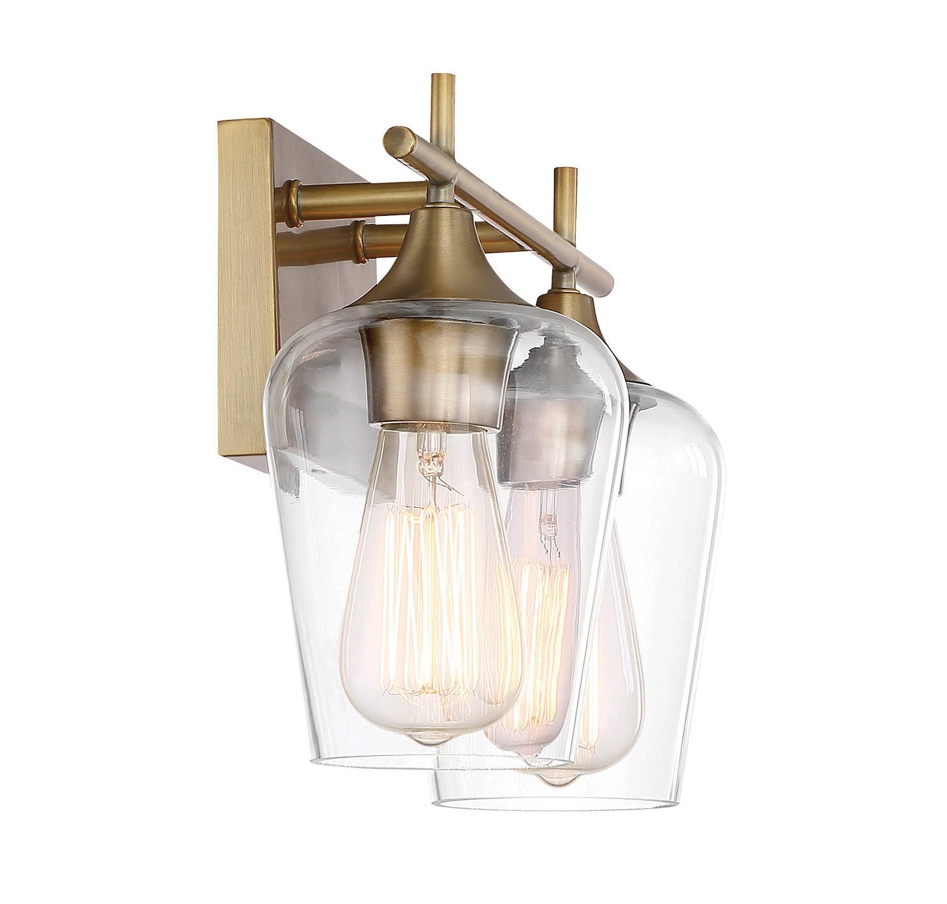 Savoy House Octave 2 - Light Vanity in  Warm Brass