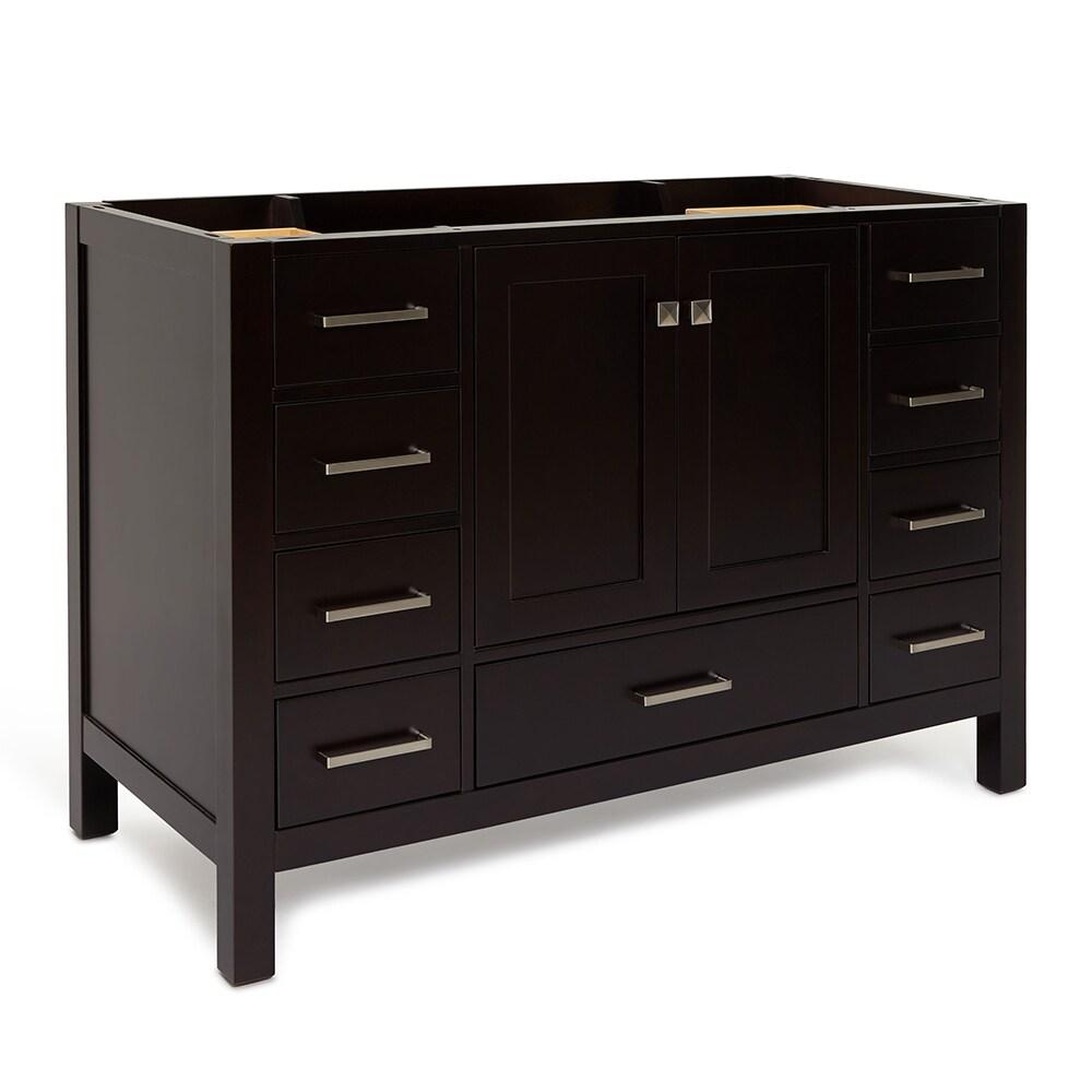 Ariel A049s-Bc Cambridge 48" Single Free Standing Vanity Cabinet Only - Brown