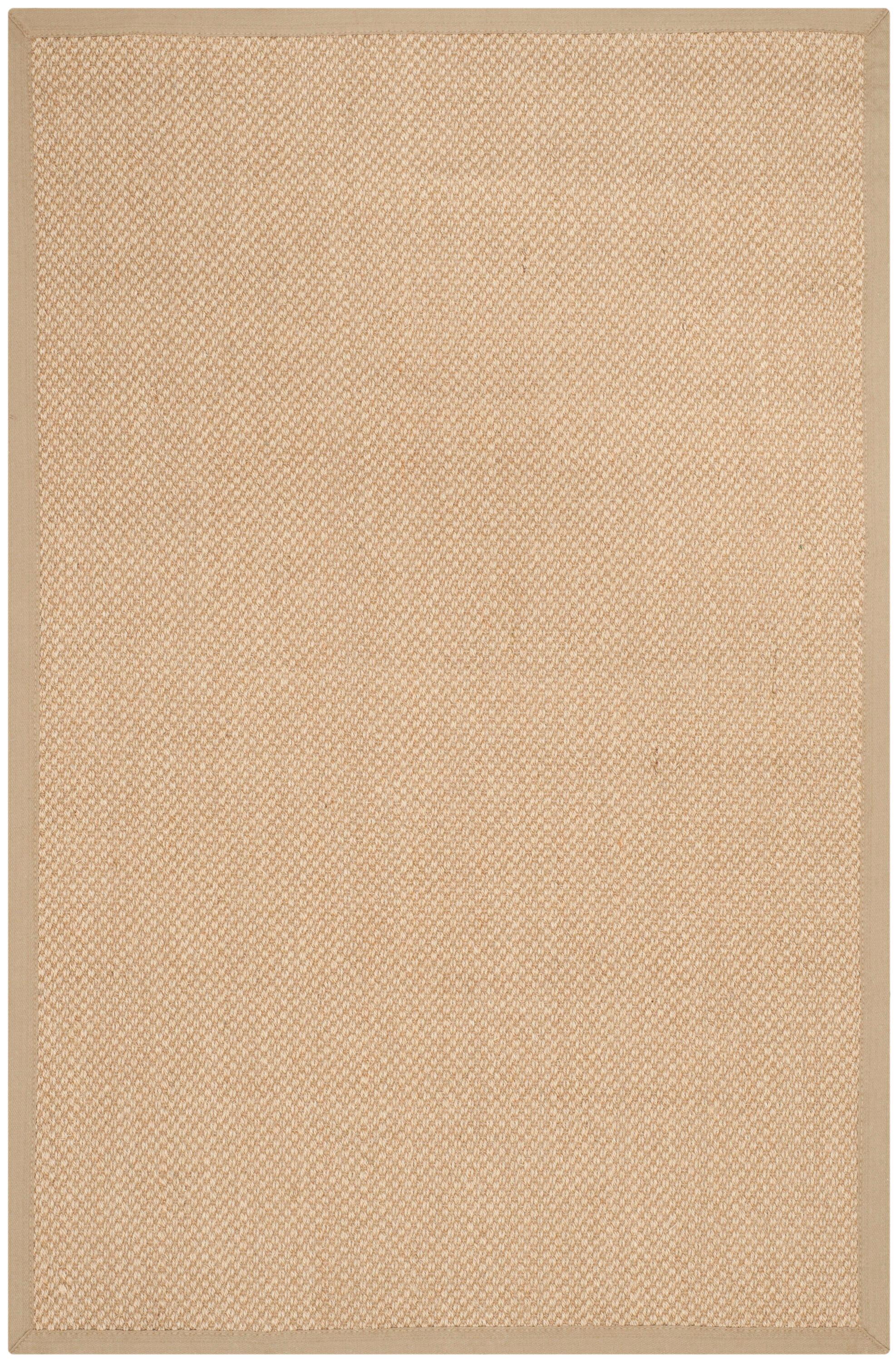 Natural Fiber NF141 Power Loomed Indoor Area Rug - Maize/Linen - 4'x6' - Safavieh.