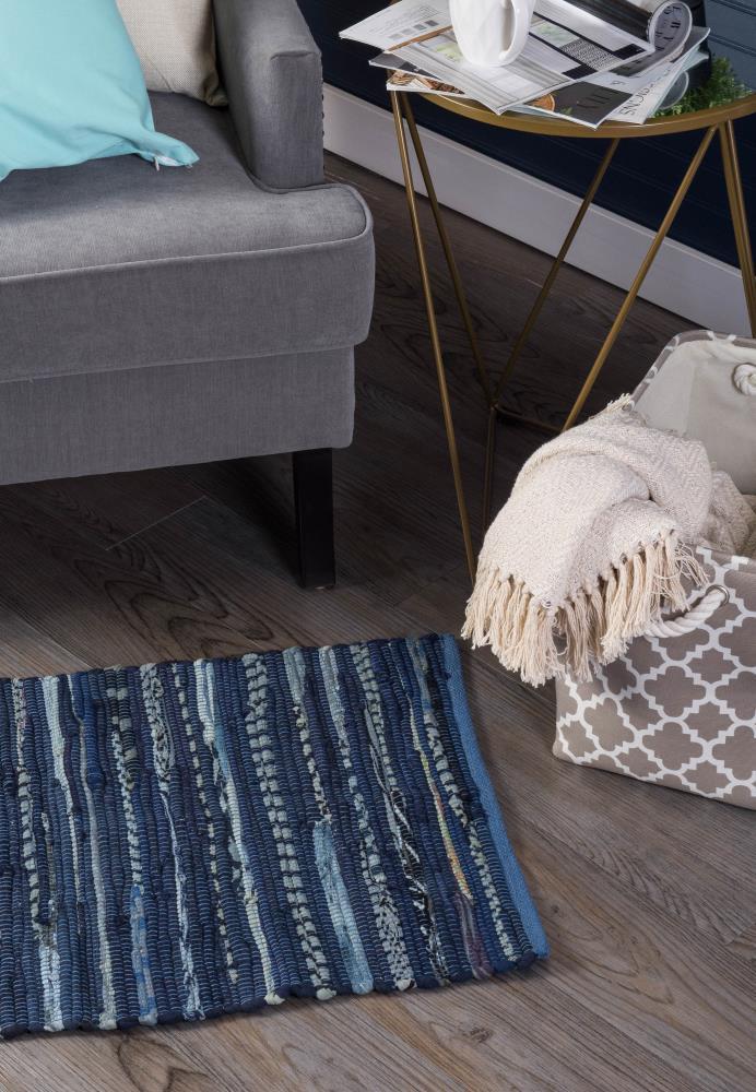 Design Imports Multicolor Chindi - Nautical Blue - 4 X 6 Ft