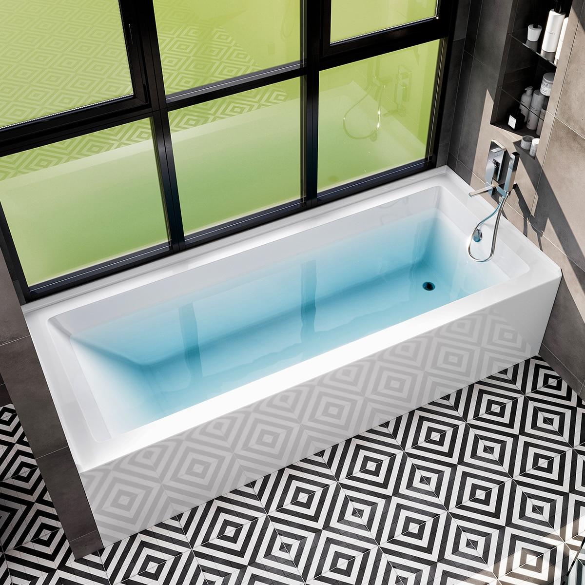 Nova 60'' x 32'' Alcove / Tile In Soaking Acrylic Bathtub