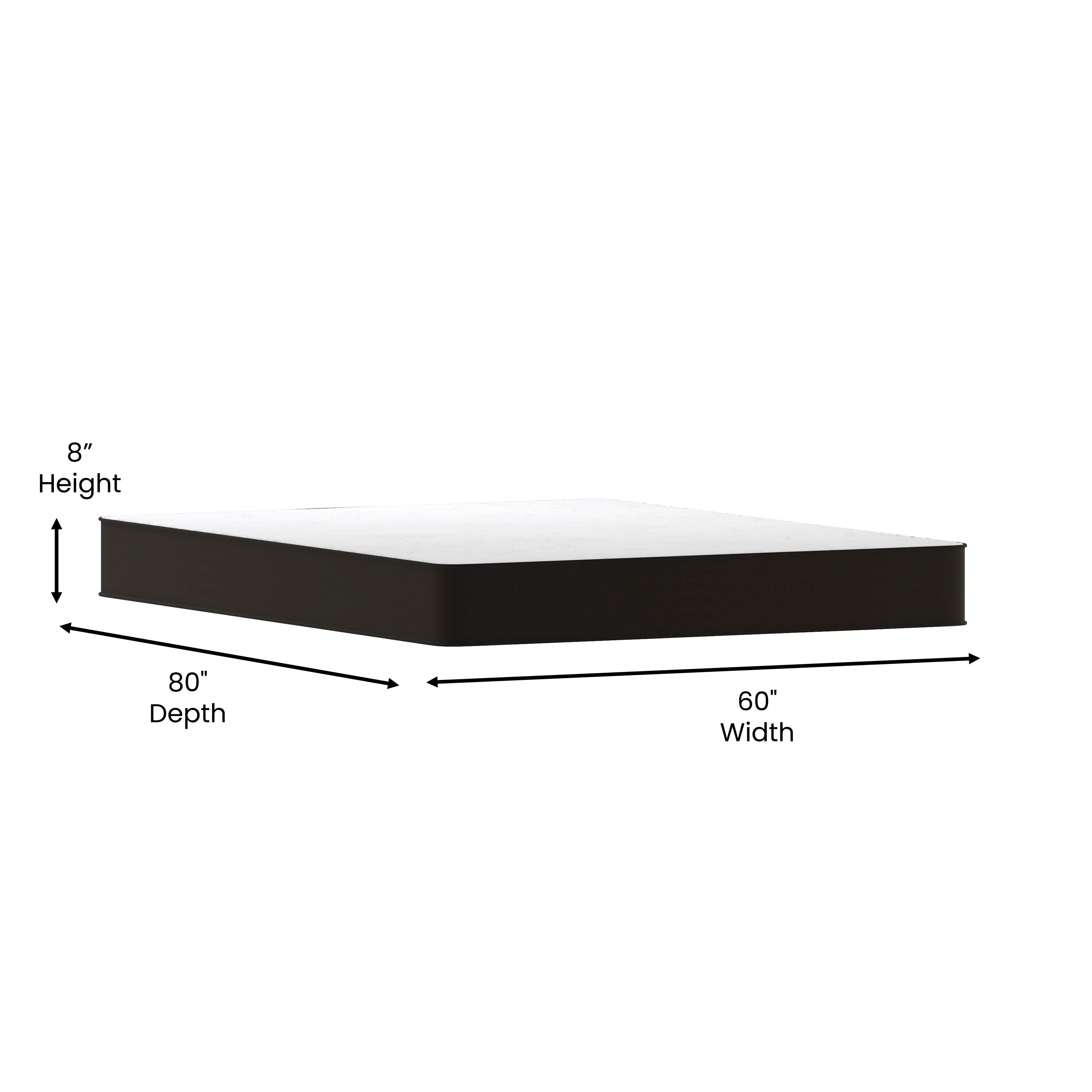 Flash Furniture Capri Comfortable Sleep 8 Inch CertiPUR-US Certified Foam and Innerspring Hybrid Mattress, Queen Mattress in a Box