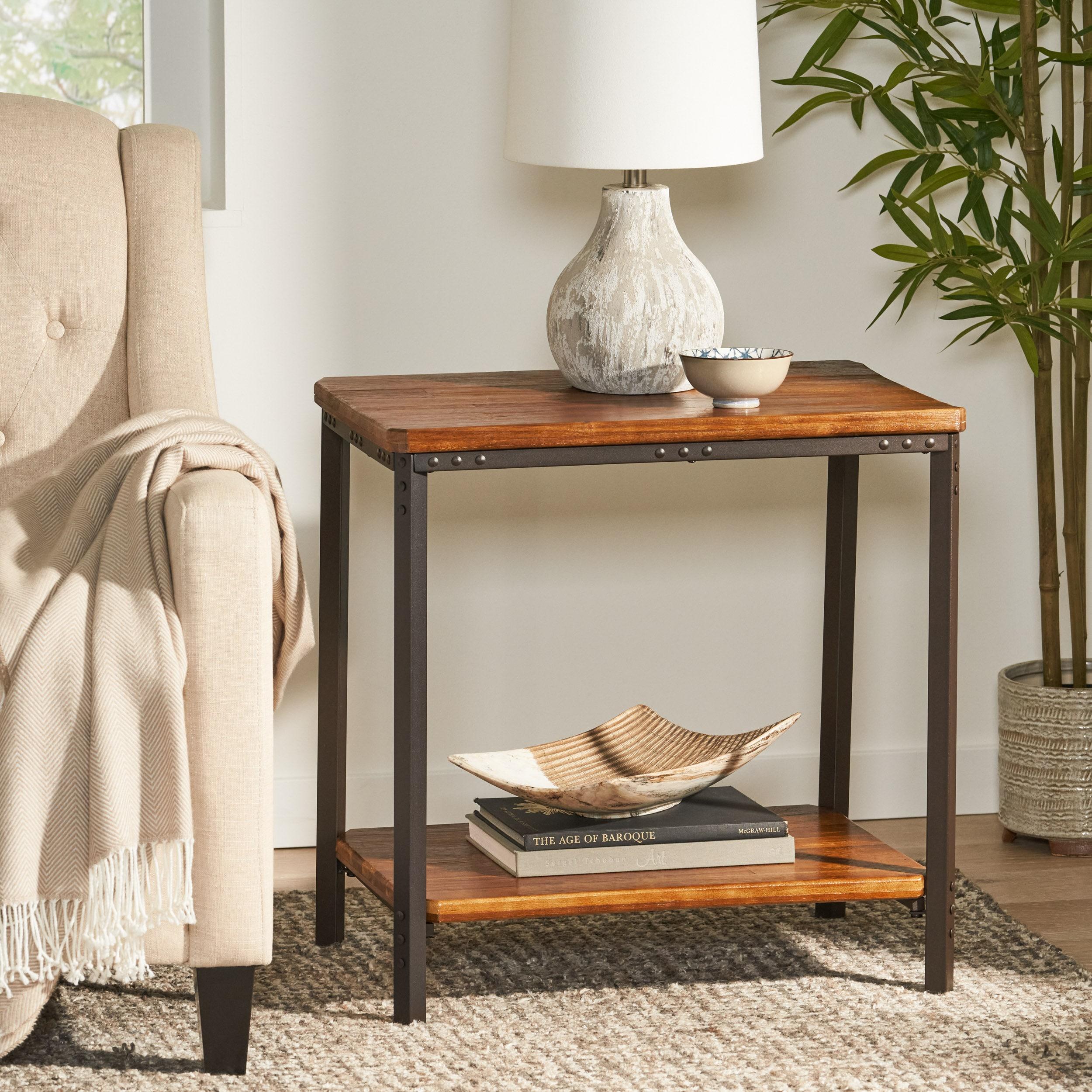Ronan Rustic End Table - Rustic - Christopher Knight Home