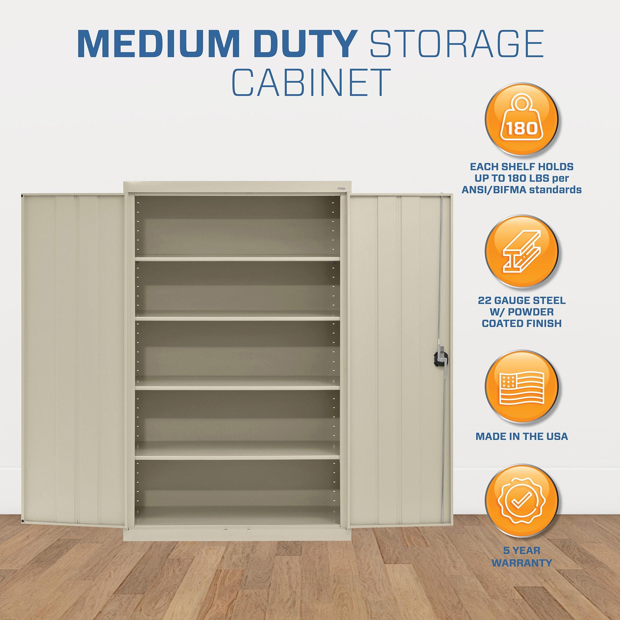 Sandusky Lee Elite 24" D x 46" W x 72" H, Steel Garage Storage Cabinet by Sandusky