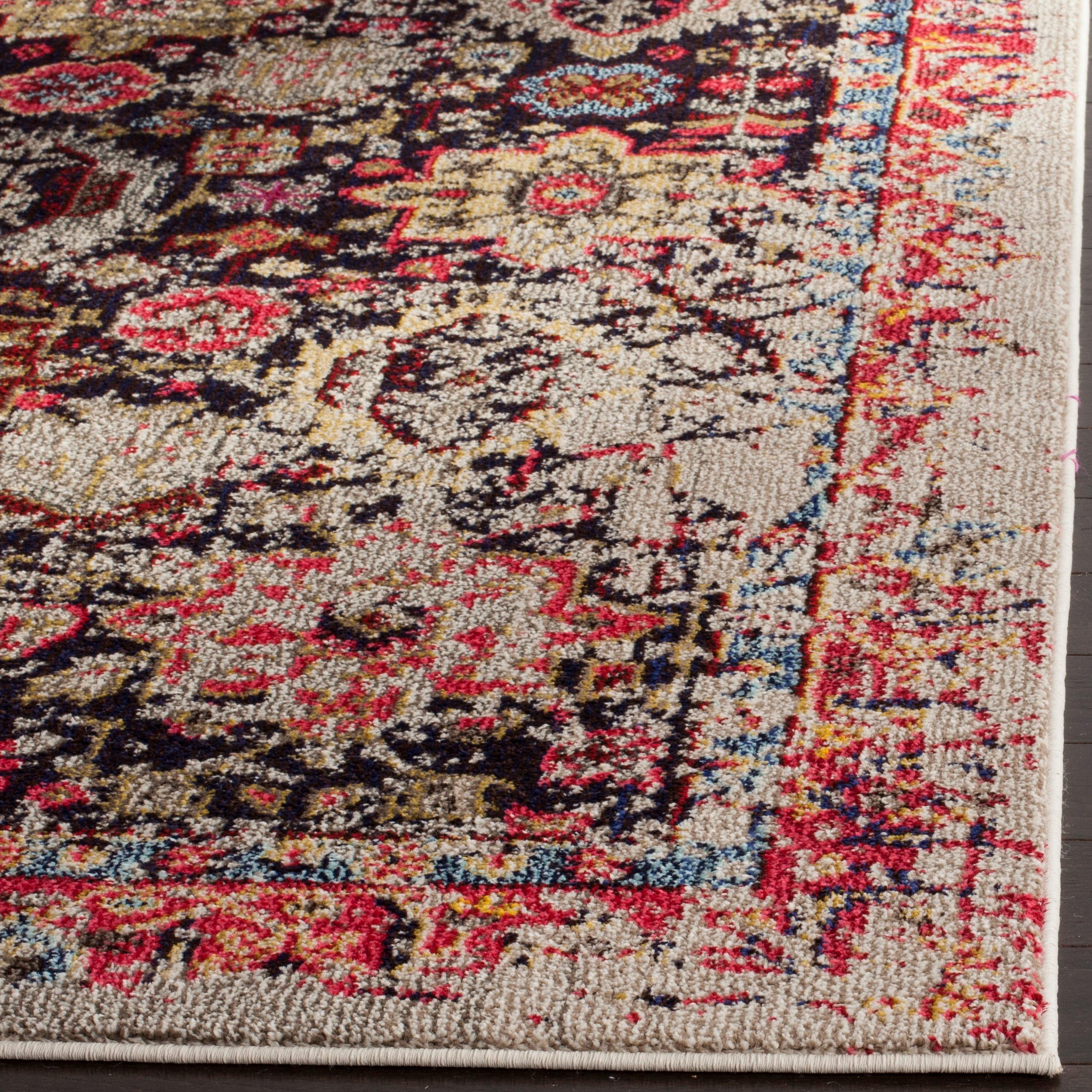 SAFAVIEH Monaco Shannon Abstract Area Rug, Grey/Multi, 10' x 14'