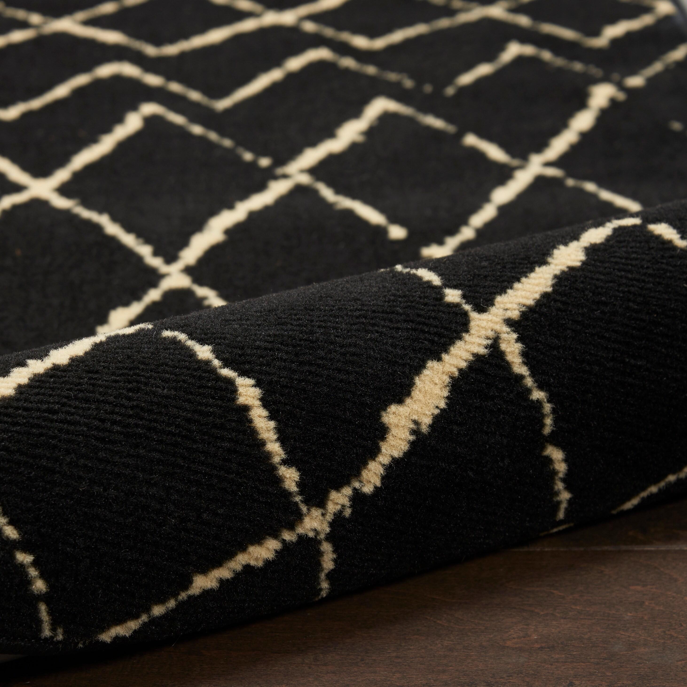 Nourison Grafix Black Area Rug GRF04 7'10"X9'10"